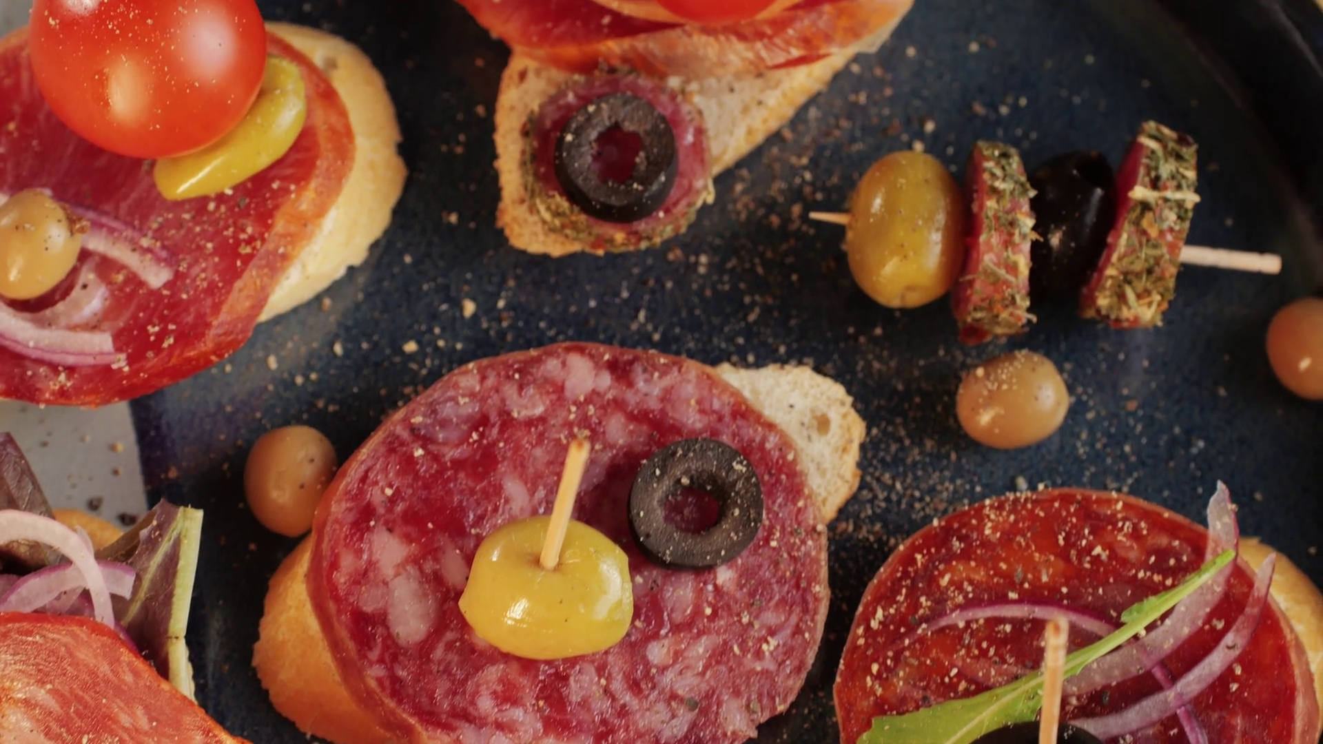 Tapas Mix Of Spanish Pork Sausages Cutting Stock Footage SBV-348823685 ...