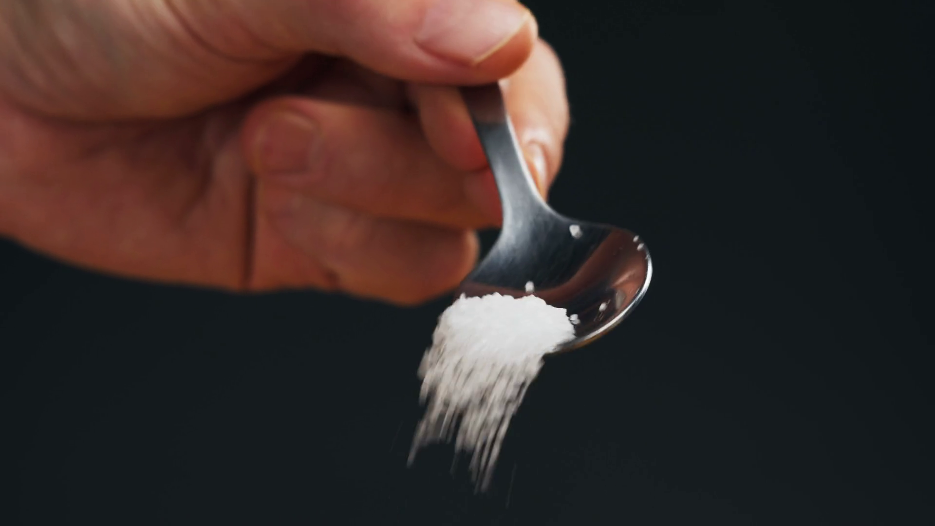 White Salt On Spoon Close-up Macro Spice Stock Footage SBV-348763943 ...
