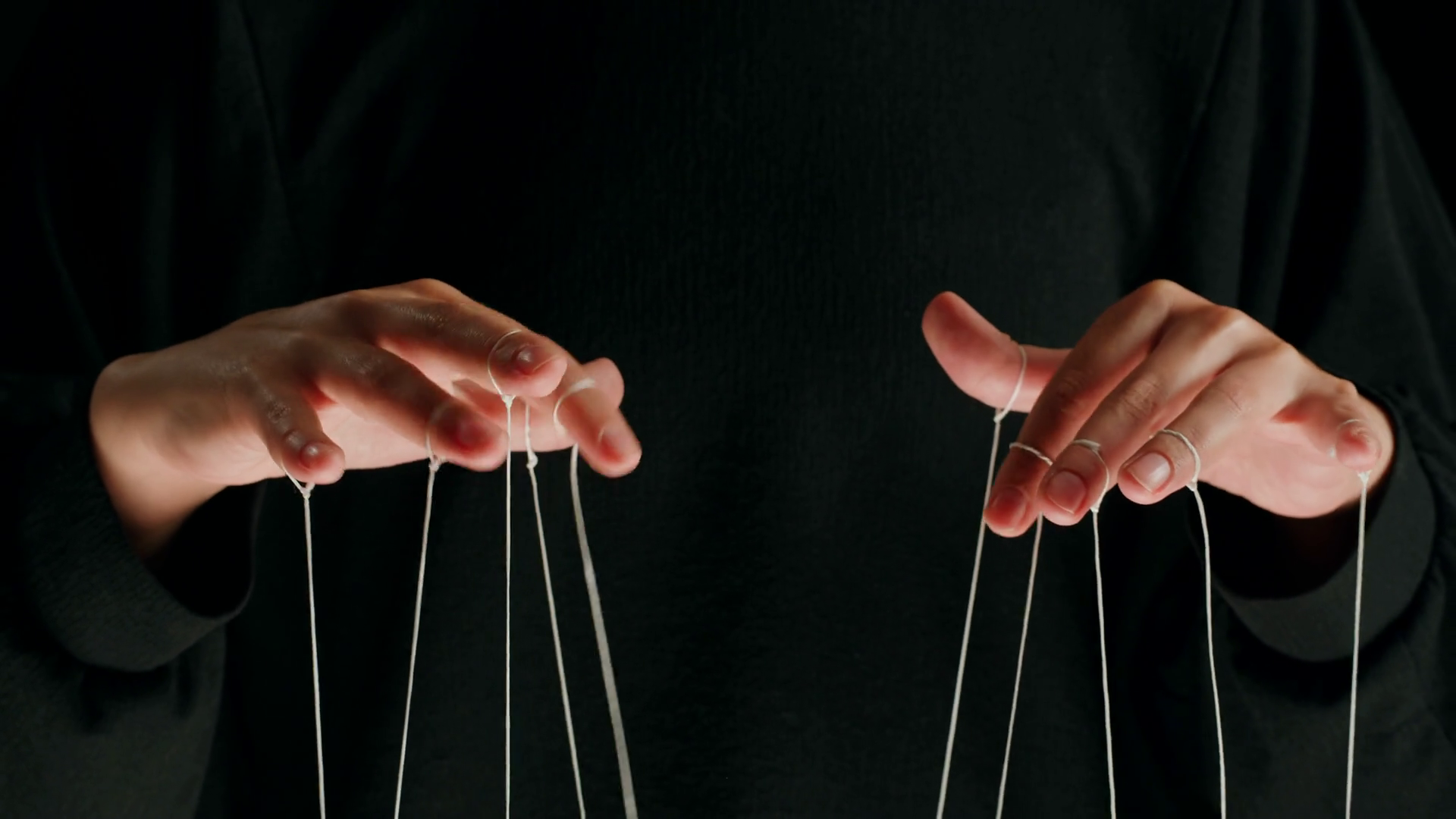 The Puppeteer Controls Puppets In Theater Stock Footage SBV-348876940 ...