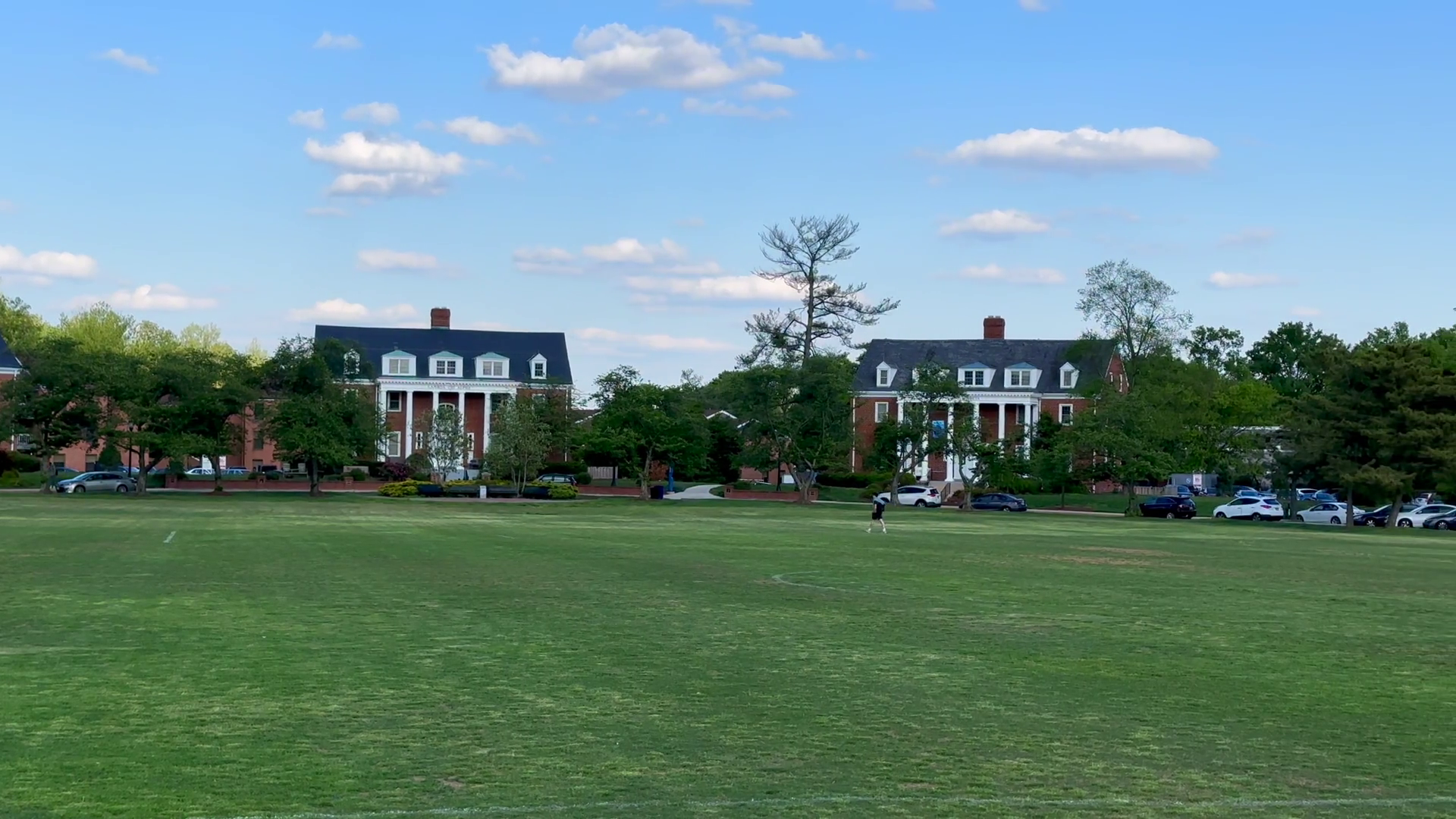 Close Up Pan Of Fraternity Row At University Stock Footage SBV ...