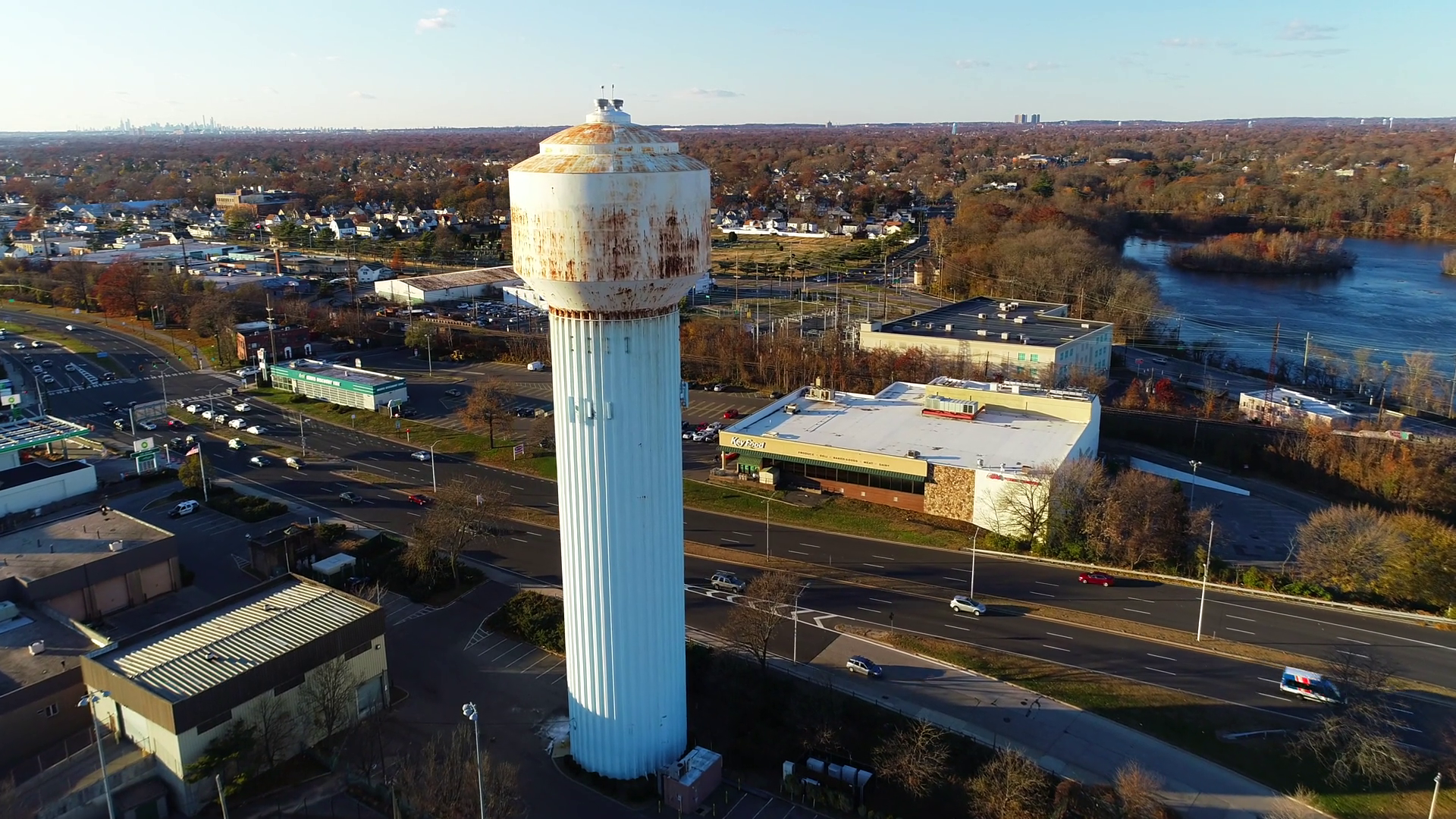 Water Tower Aerial View