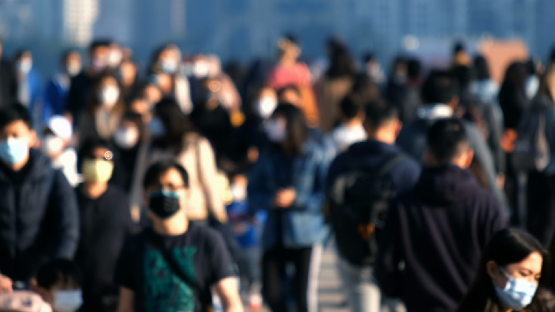 Unfocused Crowd Of People Walking Crossing Stock Footage SBV-353663577 ...