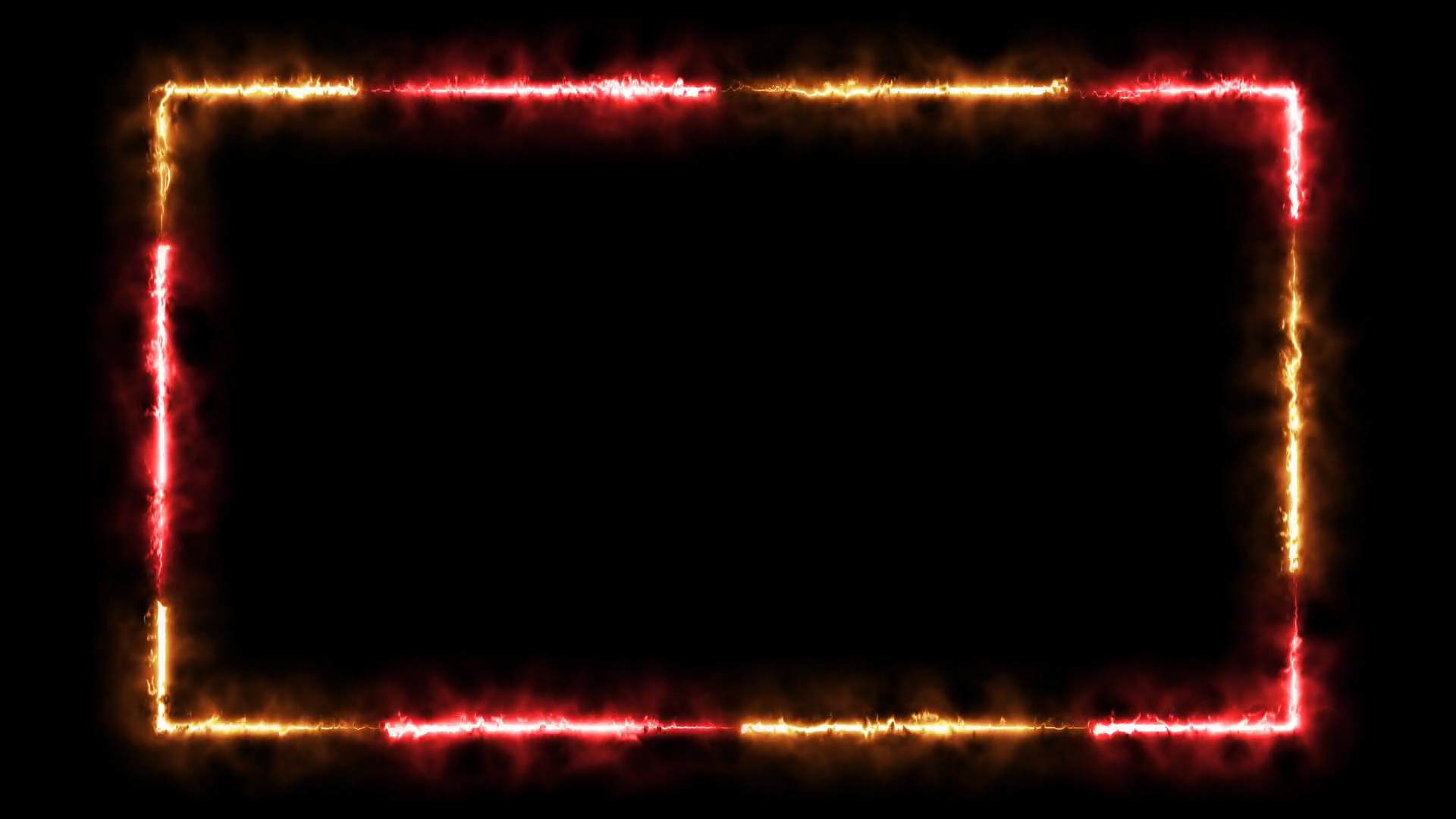 Red Orange Electric Frame Overlay With Fiery Stock Motion Graphics SBV ...