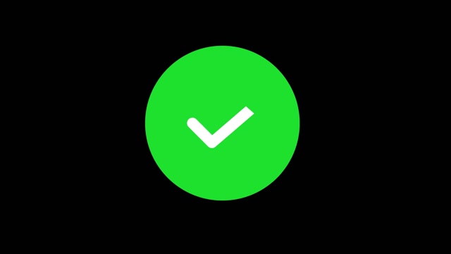 Green Check Animation Stock Footage: Royalty-Free Video Clips - Storyblocks