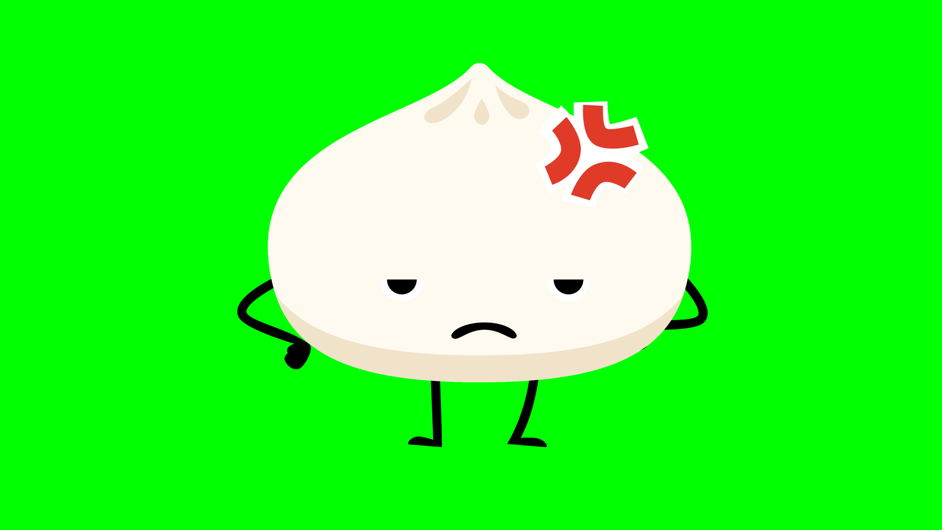 Cute Dumpling Character With Head Injury Stock Footage SBV-354000119 ...