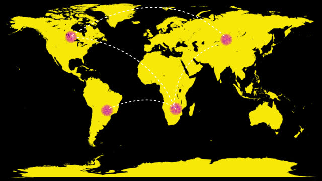 World Trade Routes Map Animation Stock Footage: Royalty-Free Video ...