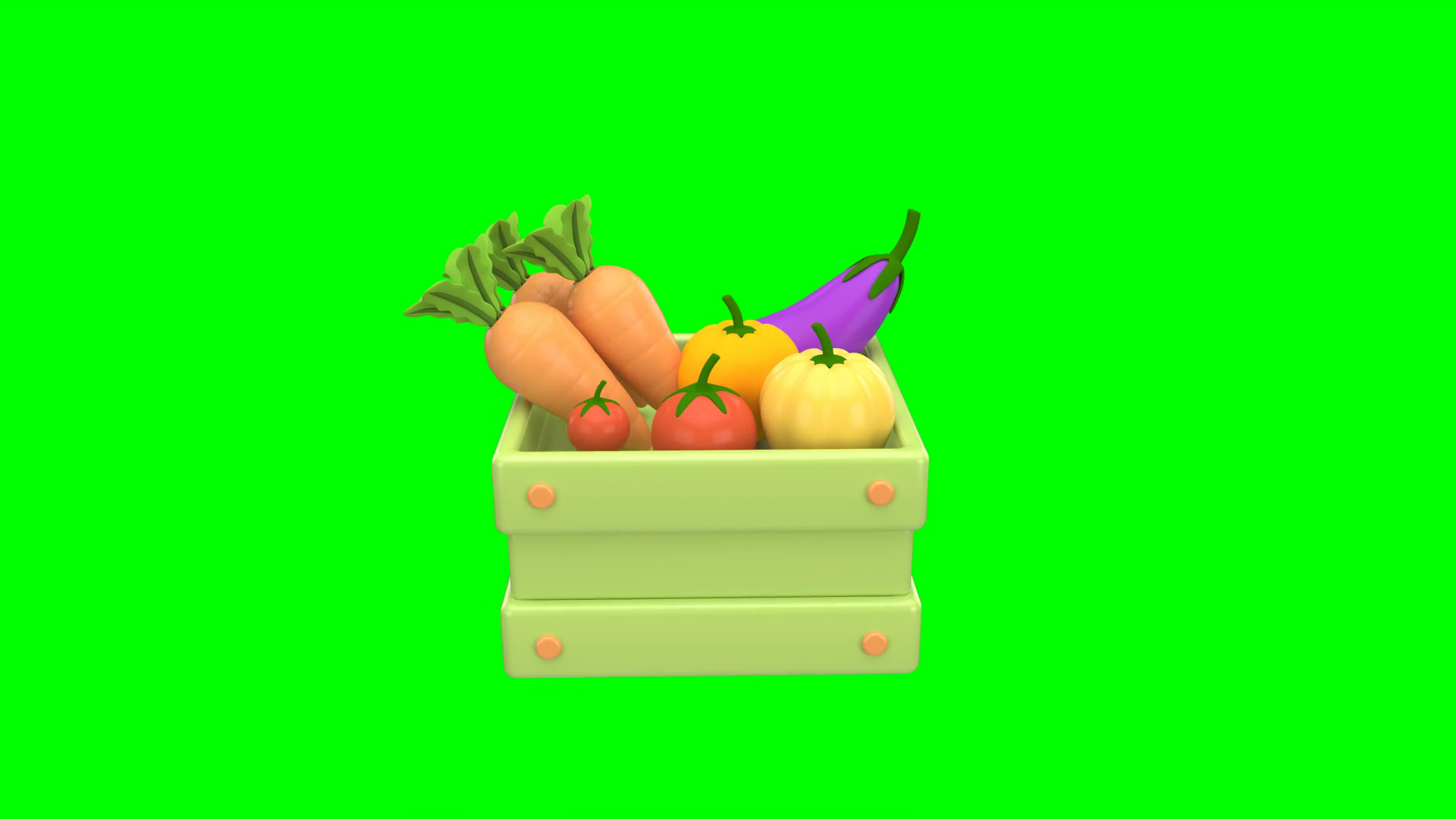 Fresh Produce Box Animation With Vegetables Stock Footage SBV-352831312 ...