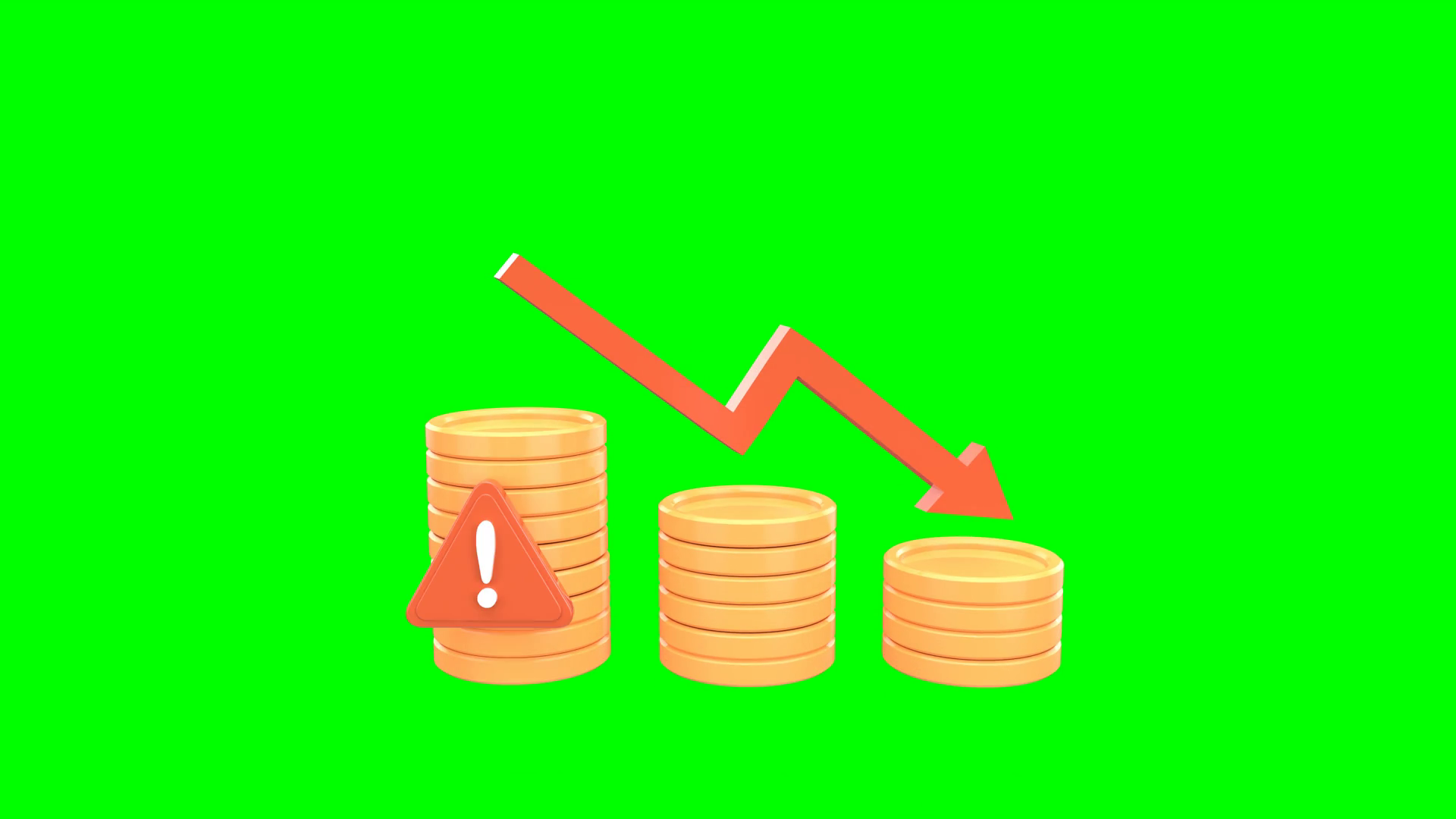 Economic Decline Financial Loss Animation Stock Footage SBV-352831331 ...