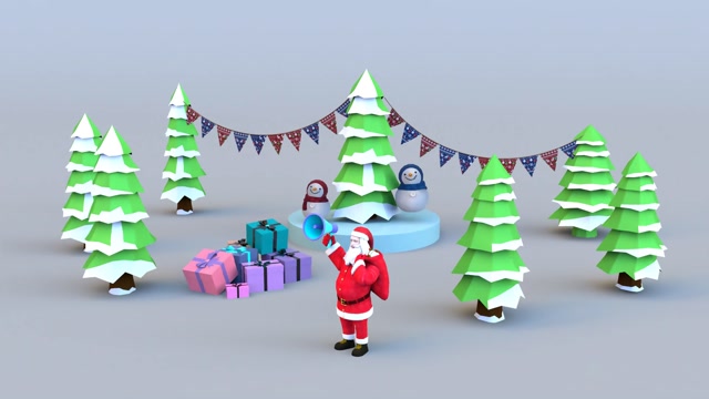 Animated Santa Claus Stock Footage: Royalty-Free Video Clips - Storyblocks