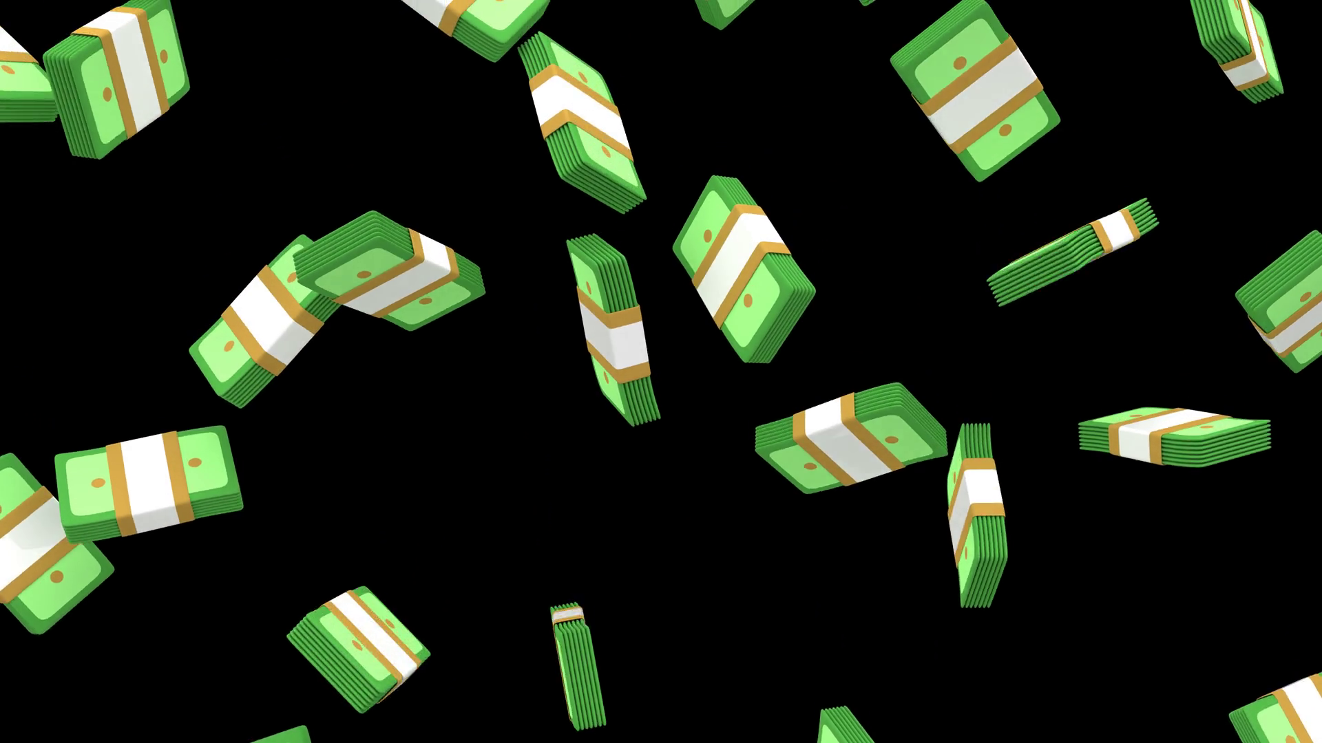 Falling Bundles Of Cash Animation Stock Footage SBV-352836414 - Storyblocks