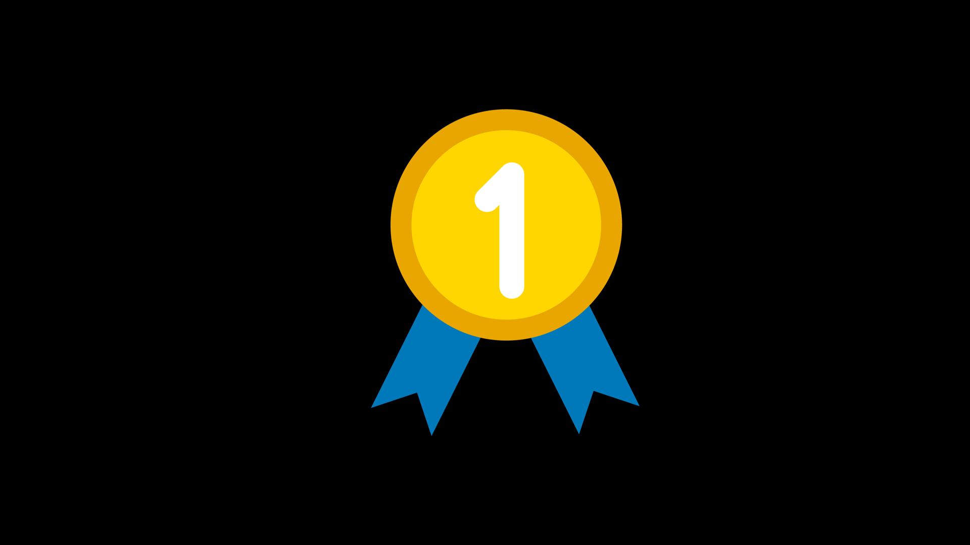 First Place Gold Medal Animation With Number Stock Footage SBV ...
