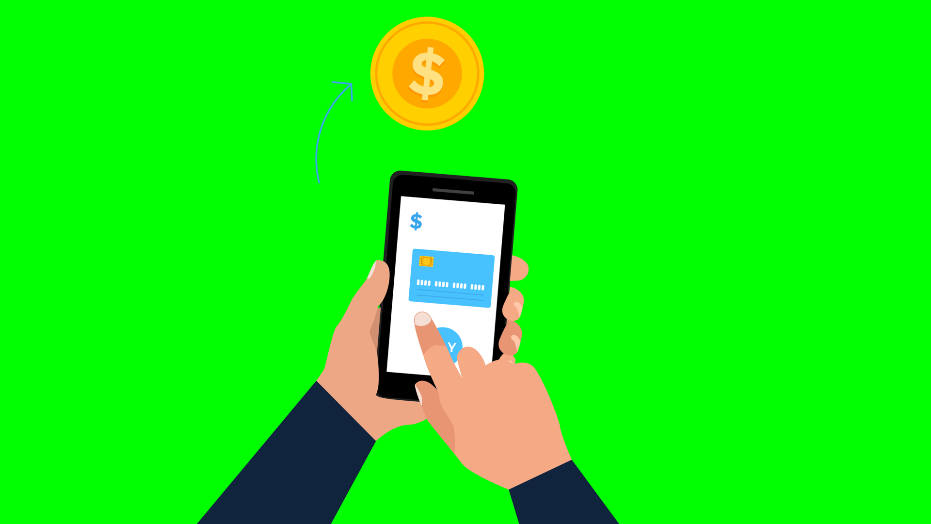 Mobile Payment Transaction Animation With Stock Footage SBV-354133386 ...
