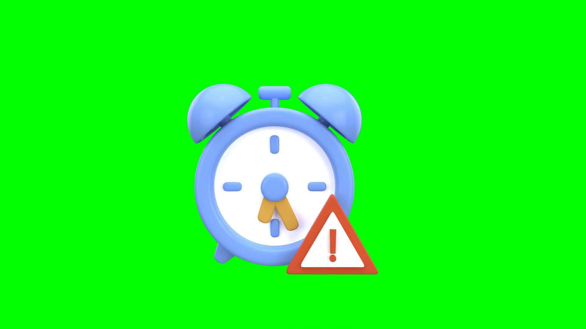3d Animation Of Alarm Clock With Warning Stock Footage SBV-352829963 ...