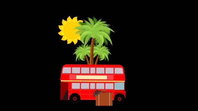 Bus Traveling Animation Stock Footage: Royalty-Free Video Clips ...