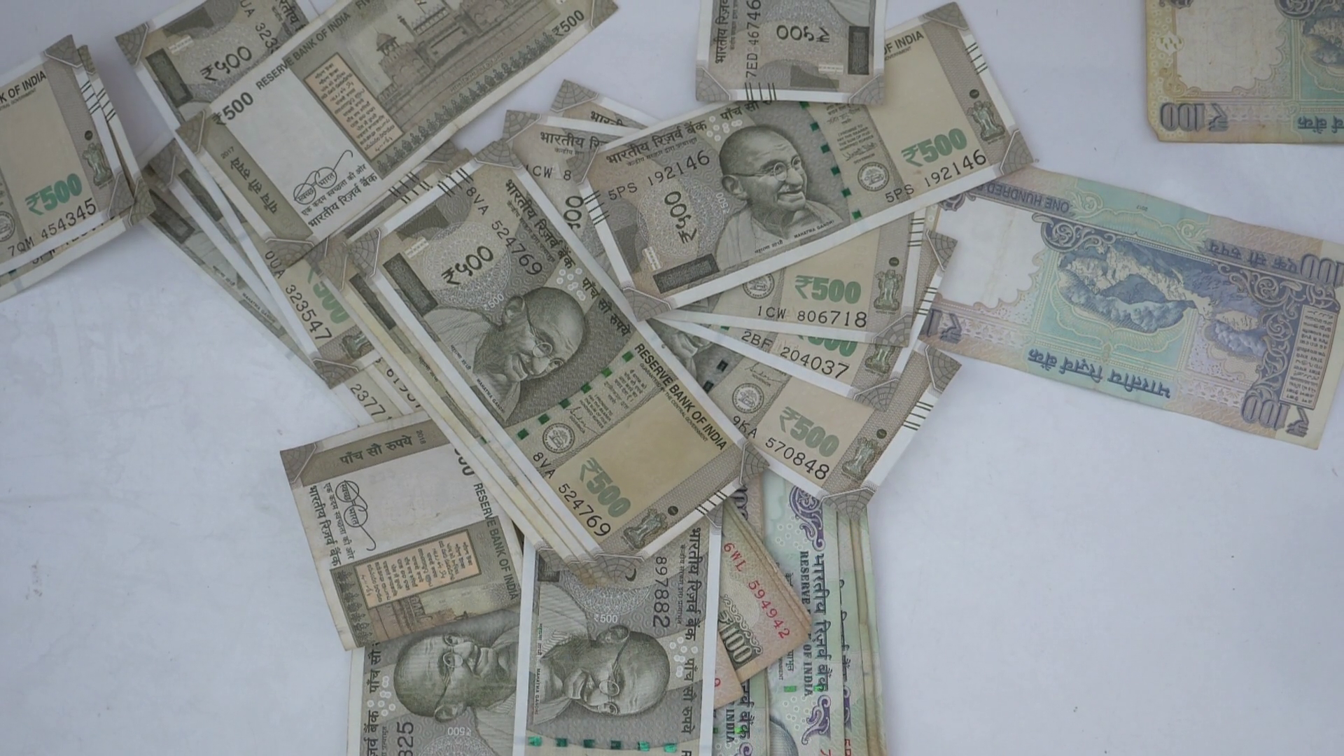 Falling Old Indian Currency Notes - Bank Stock Footage SBV-338773445 ...
