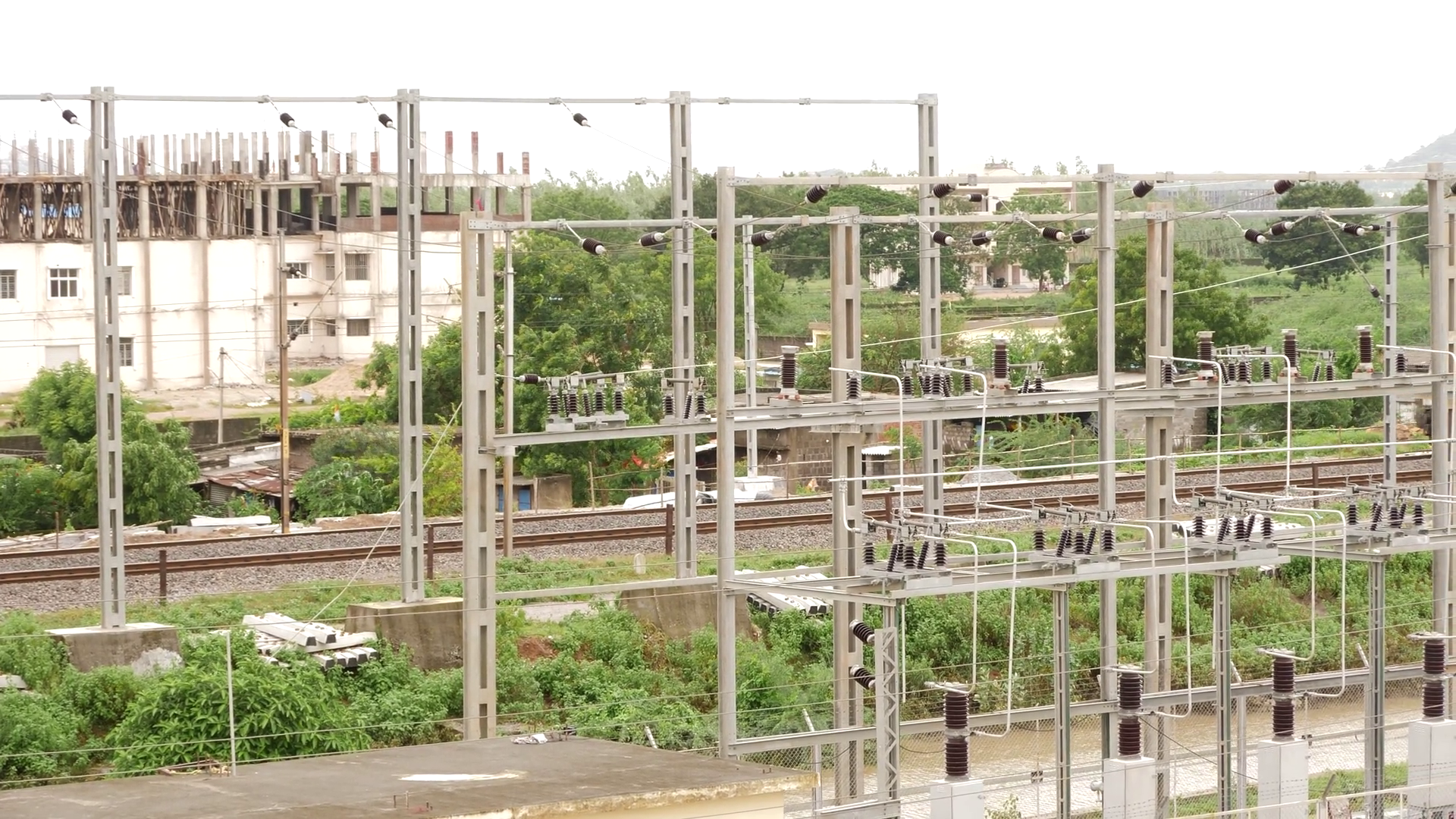A Metal Structure With Electrical Wires Stock Footage SBV-348365176 ...