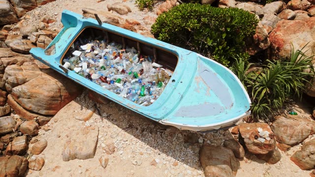Garbage Boat Stock Footage: Royalty-Free Video Clips - Storyblocks
