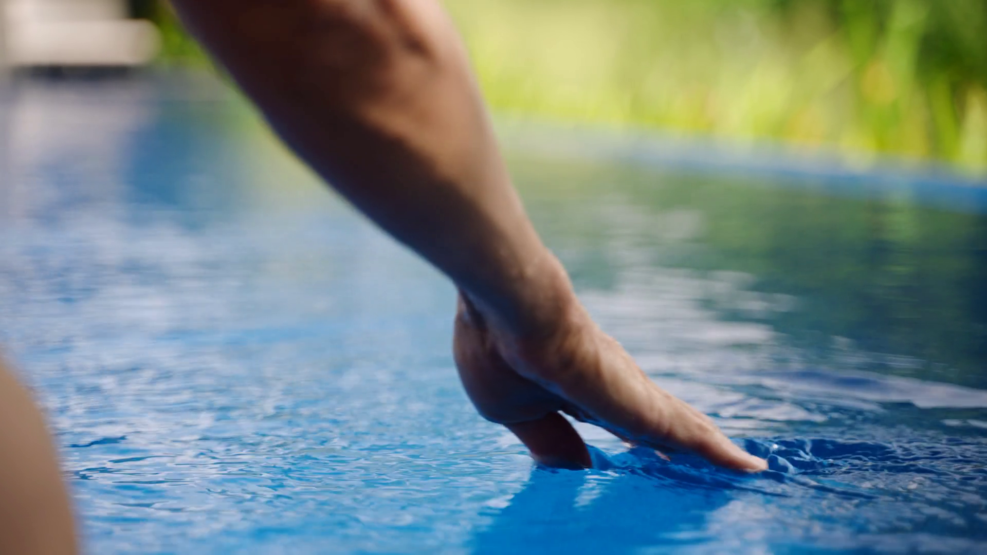 Elegant Woman Hand Glides Over Rippling Stock Footage SBV-348906486 ...