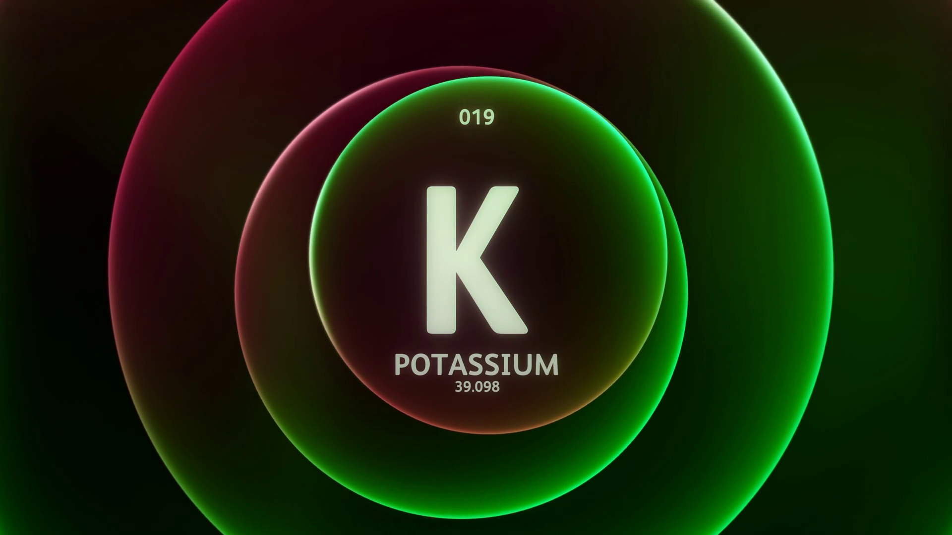 Potassium Element 19 Of Periodic Table Stock Motion Graphics SBV ...