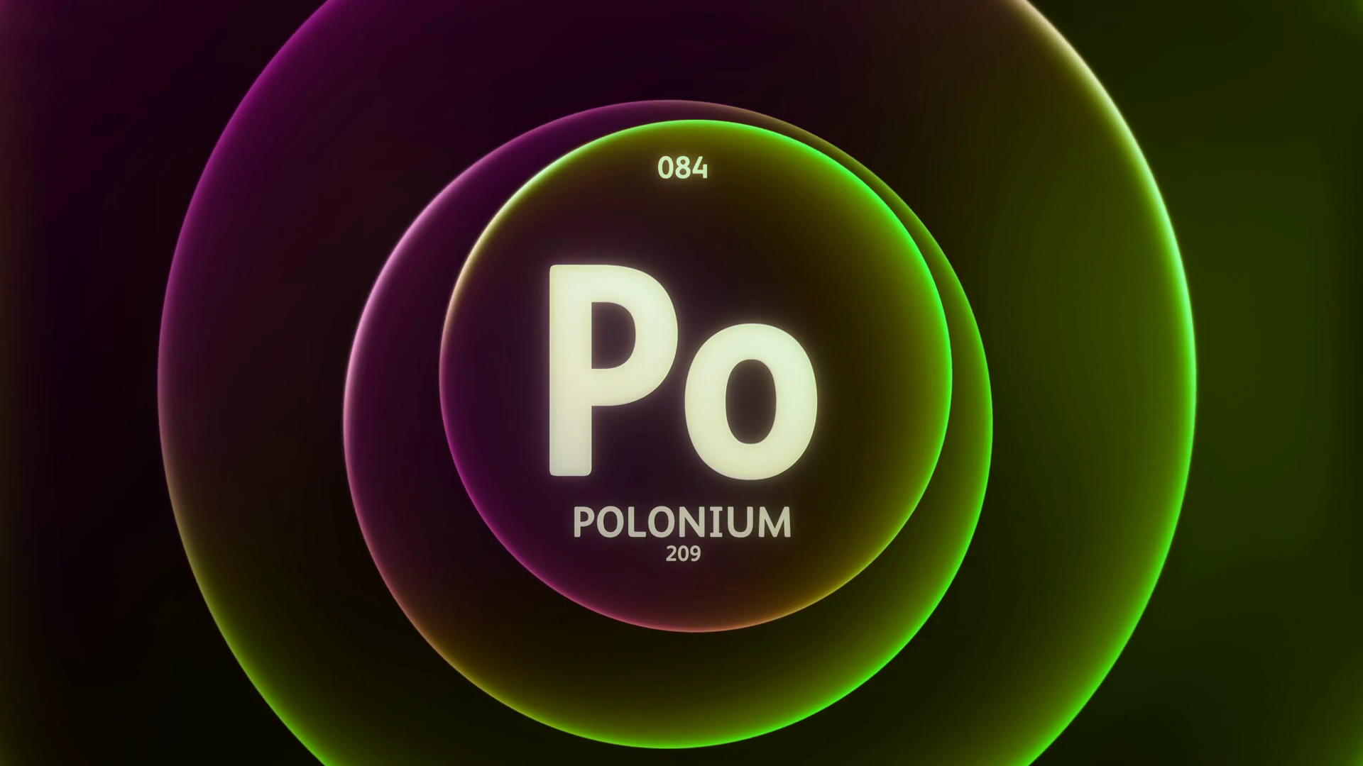 Polonium Element 84 Of Periodic Table Stock Motion Graphics SBV ...