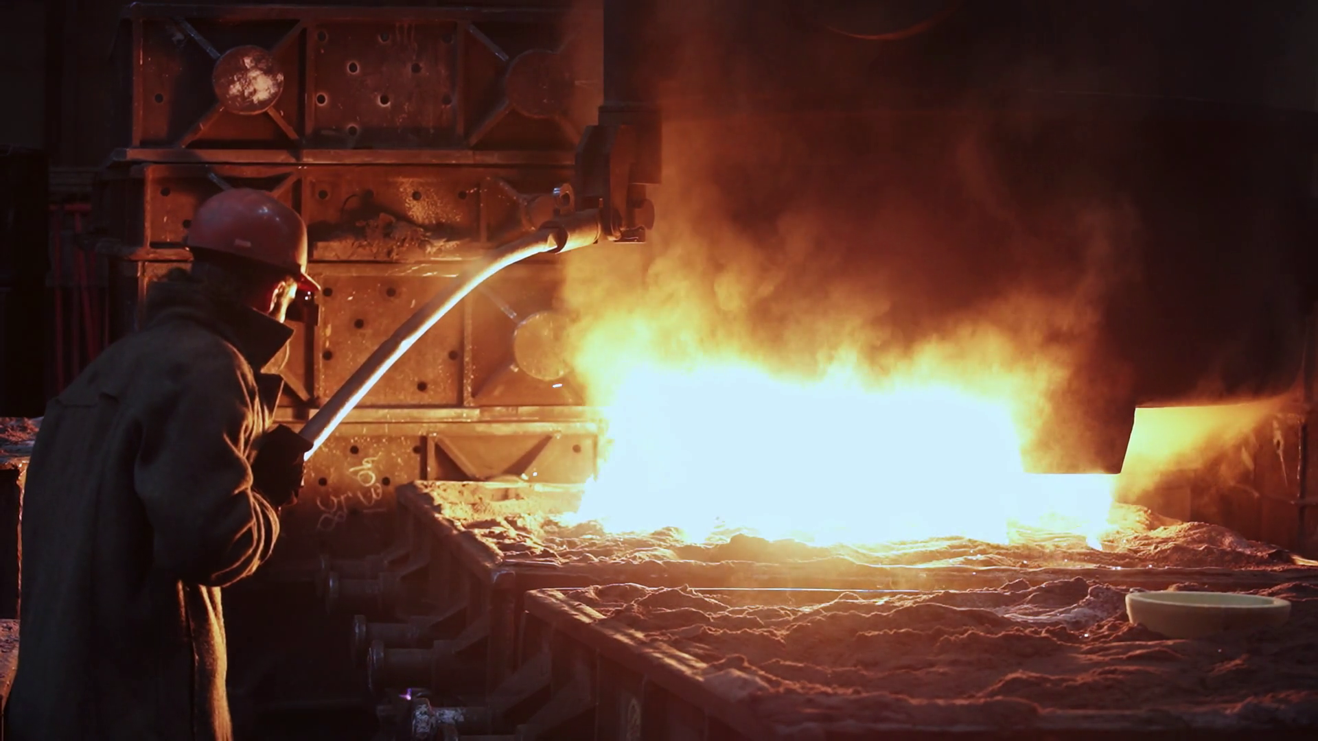 Molten Metal Processing In Dynamic Stock Footage SBV-349243942 ...
