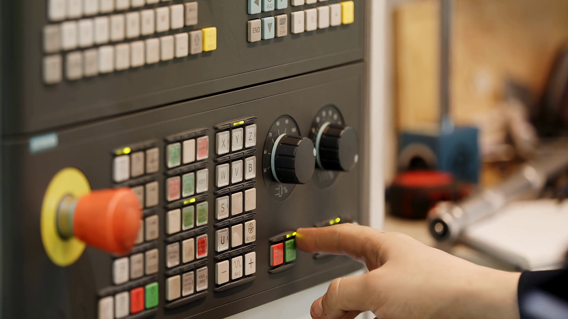 Hands Skillfully Operating Industrial Stock Footage SBV-351651869 ...