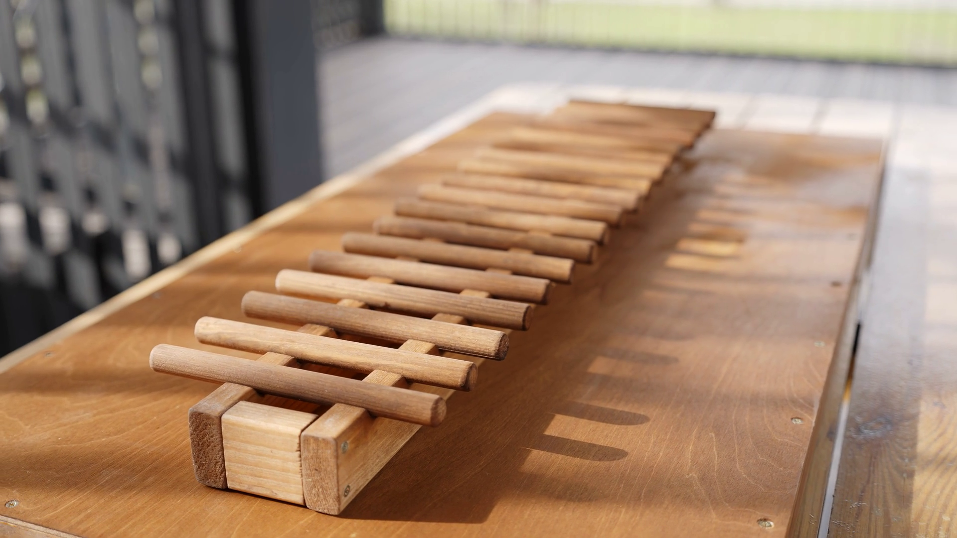 A Beautifully Crafted Wooden Musical Stock Footage SBV-351814353 ...