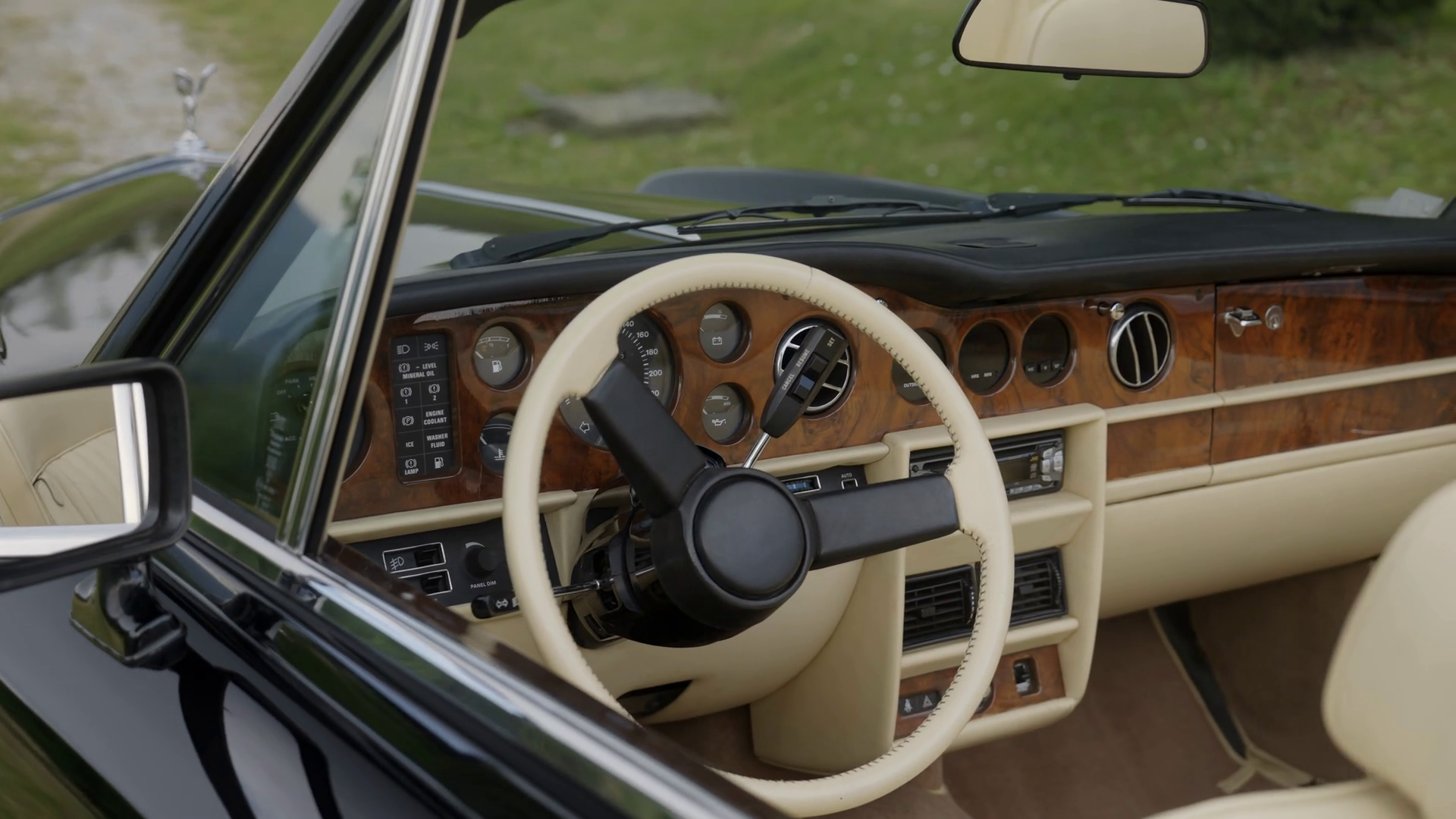 Luxurious Vintage Convertible Car Interior Stock Footage SBV-352383706 ...
