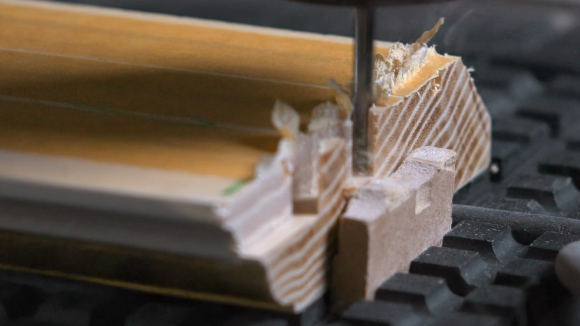 Precision Milling Of Window Frame Using Cnc Stock Footage SBV-353613018 ...