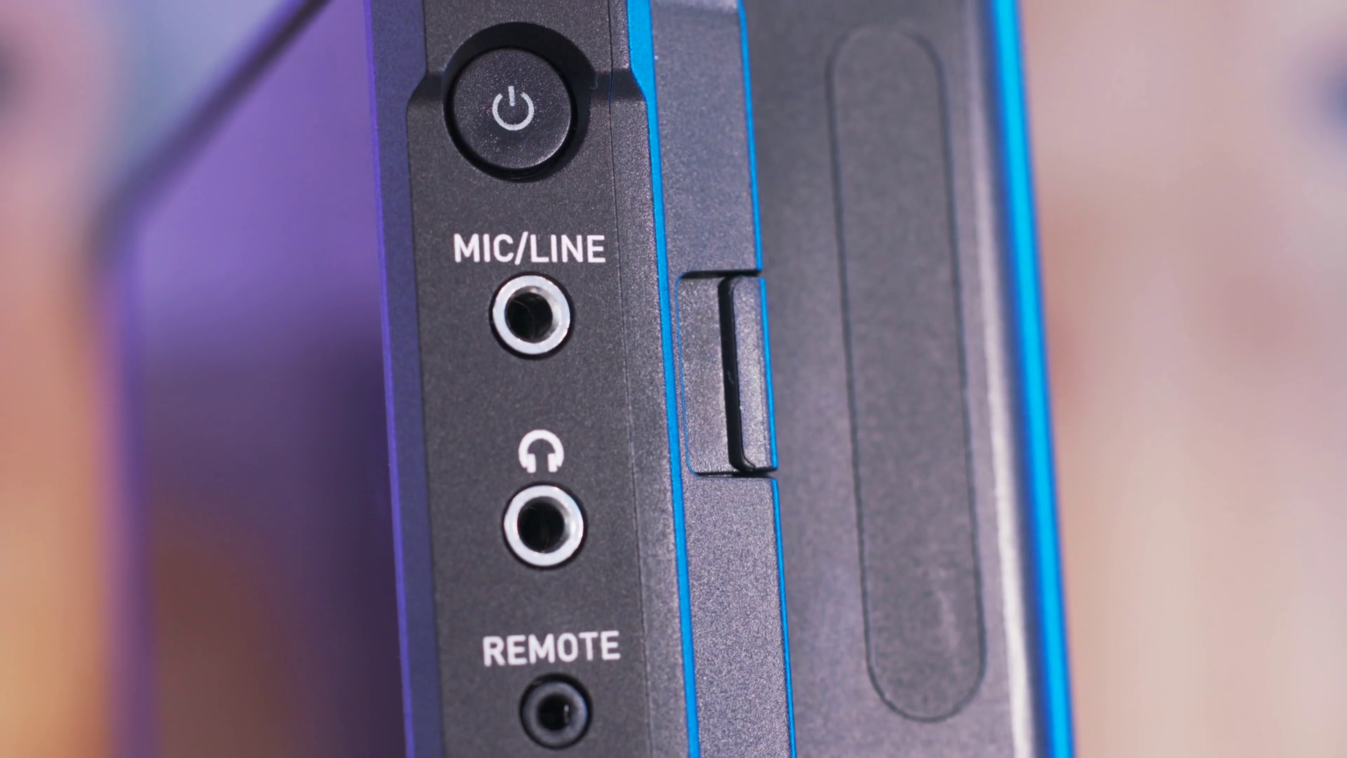Close Up Side View Of On-camera Monitor With Stock Footage SBV ...