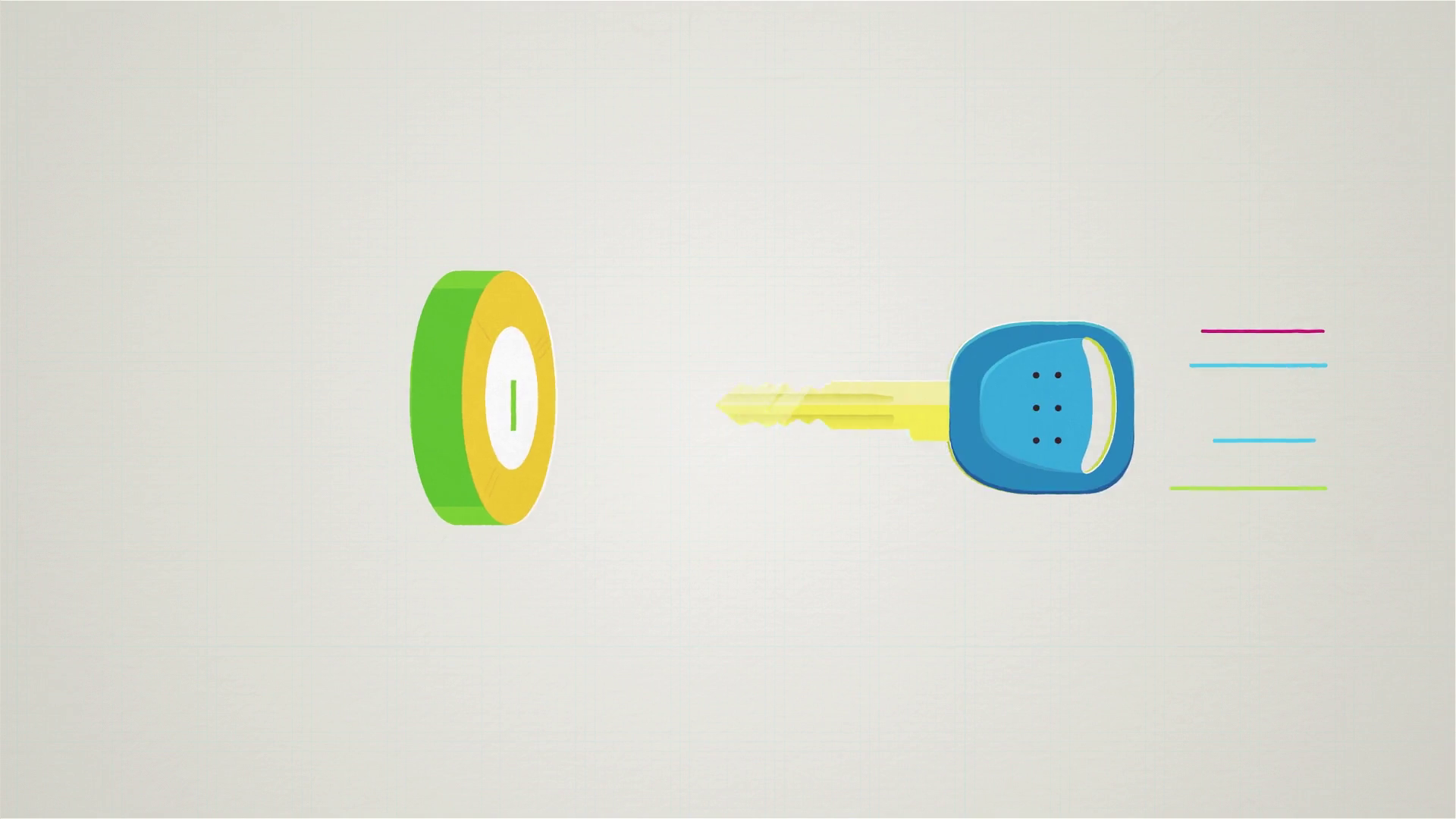 Cartoon Animation With Key Being Inserted Stock Footage SBV-348511889 ...