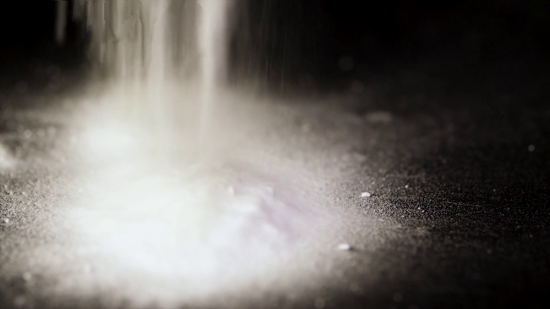 Launched Powder Isolated On Black Background Stock Footage SBV ...
