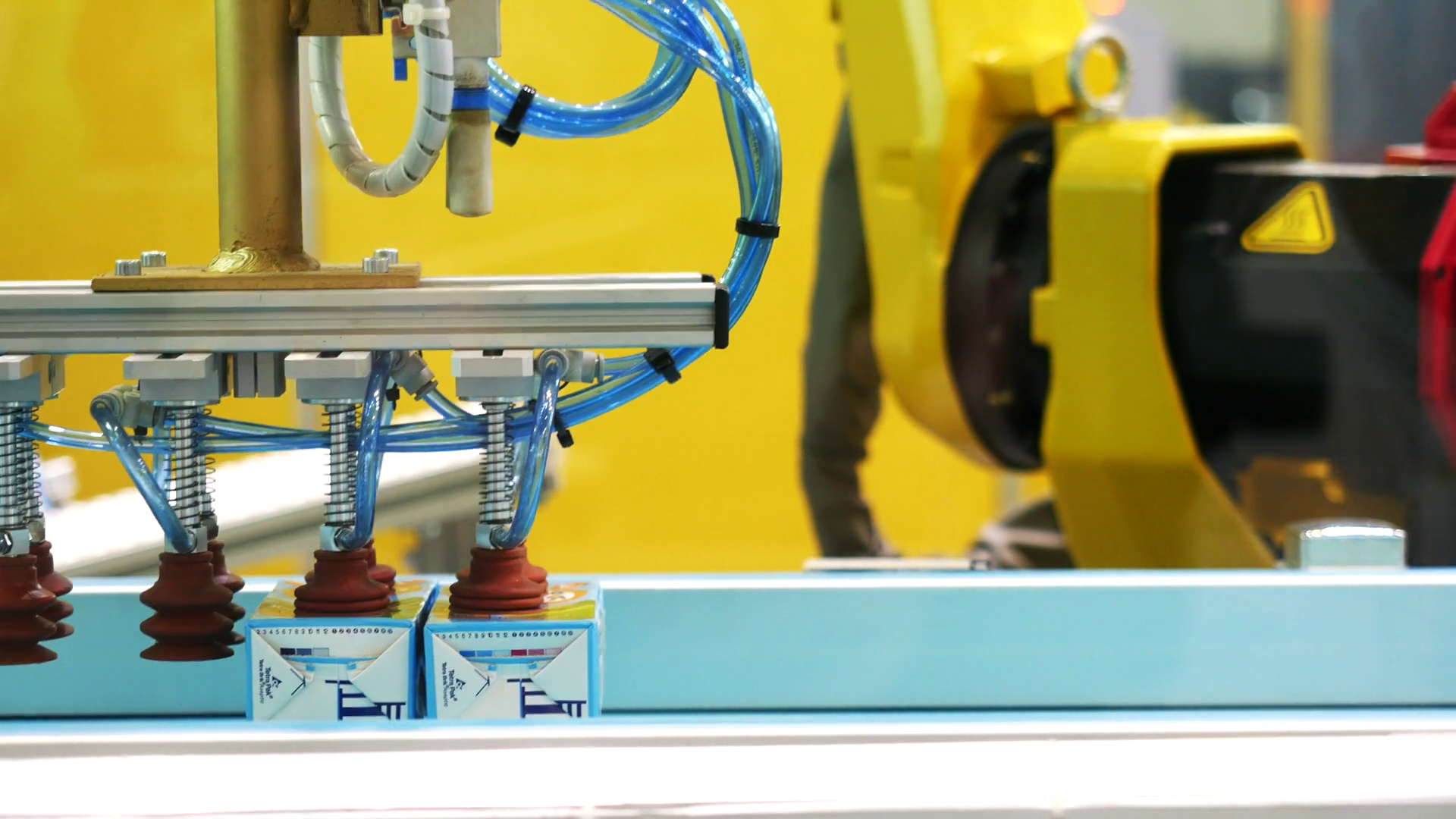 Robotic Machine Sorting Juice Boxing At Stock Footage SBV-348535368 ...