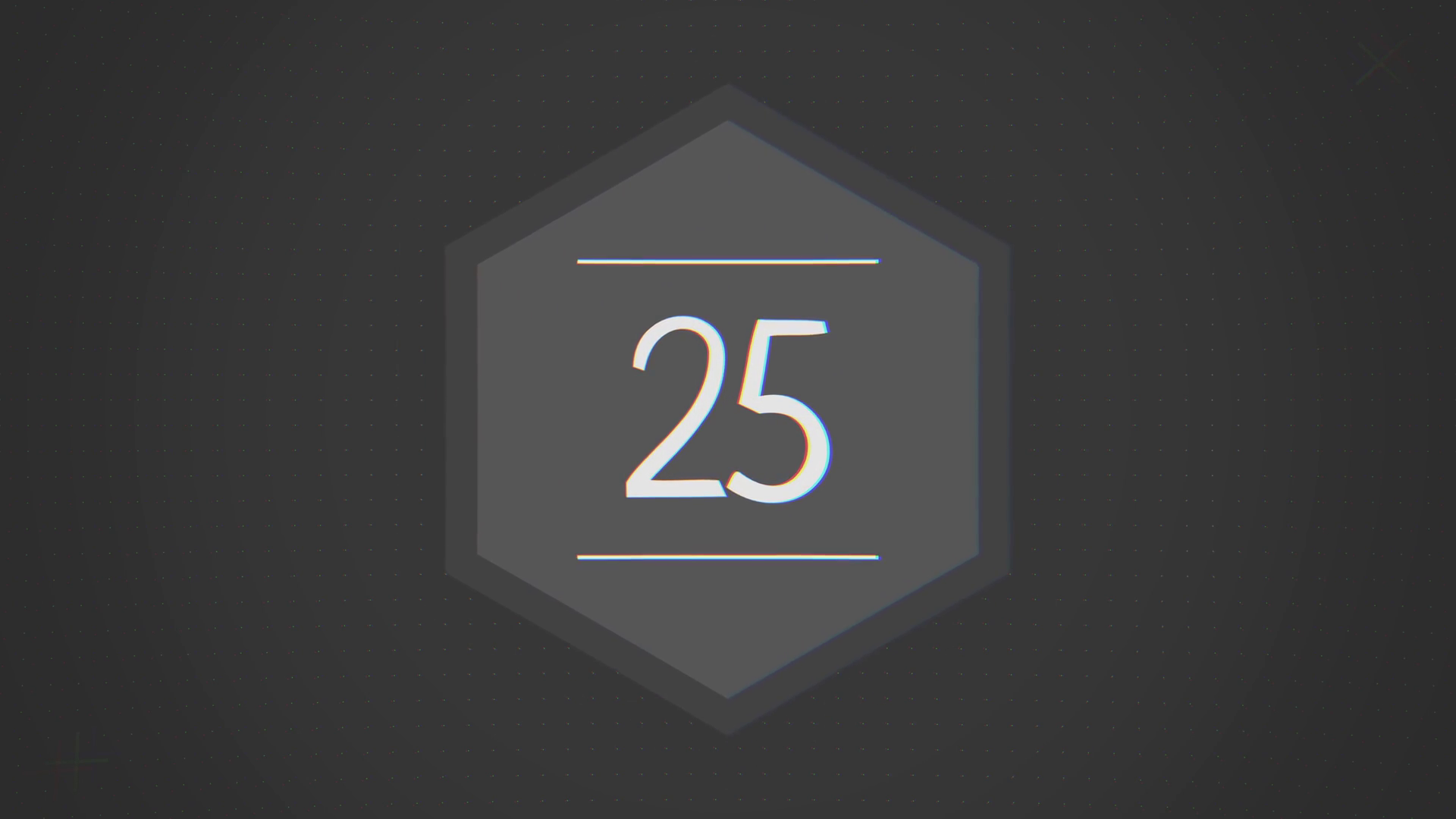 The Number 25 Appears Black White Animation Stock Footage SBV-348576452 ...