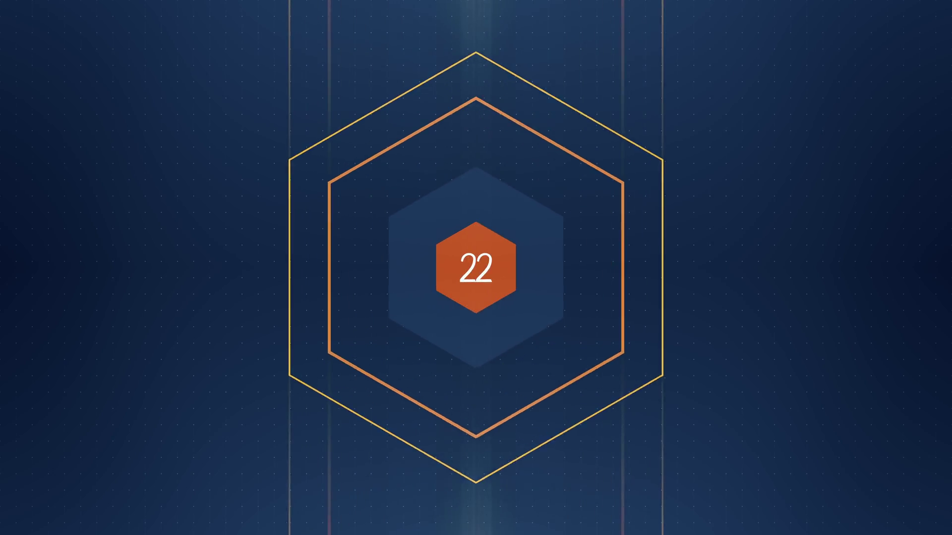 The Number 22 Appears Has Glow Light Streaks Stock Footage SBV ...