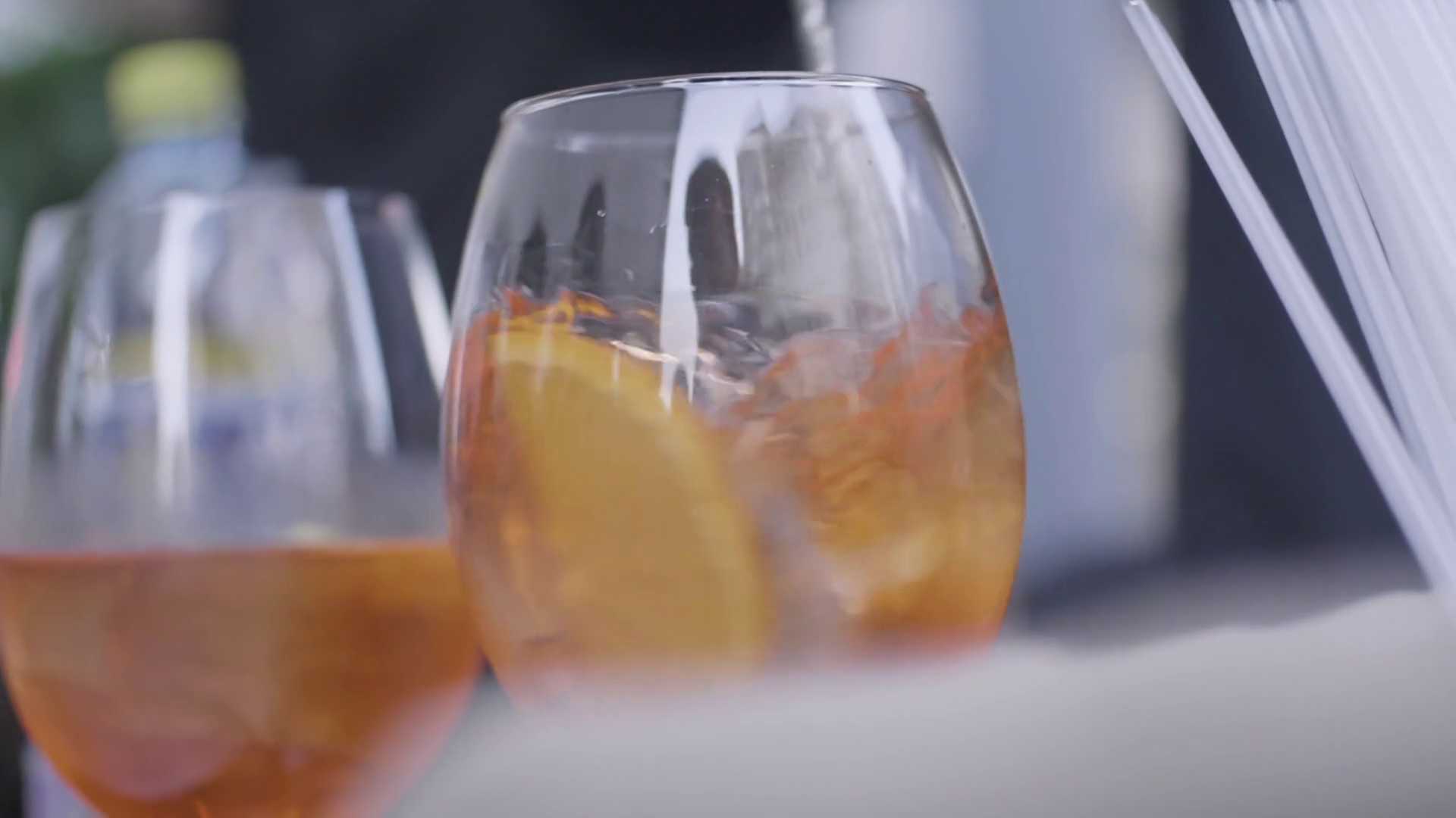 Soft Cold Drinks At Wedding Frame Close-up Stock Footage SBV-348577014 ...