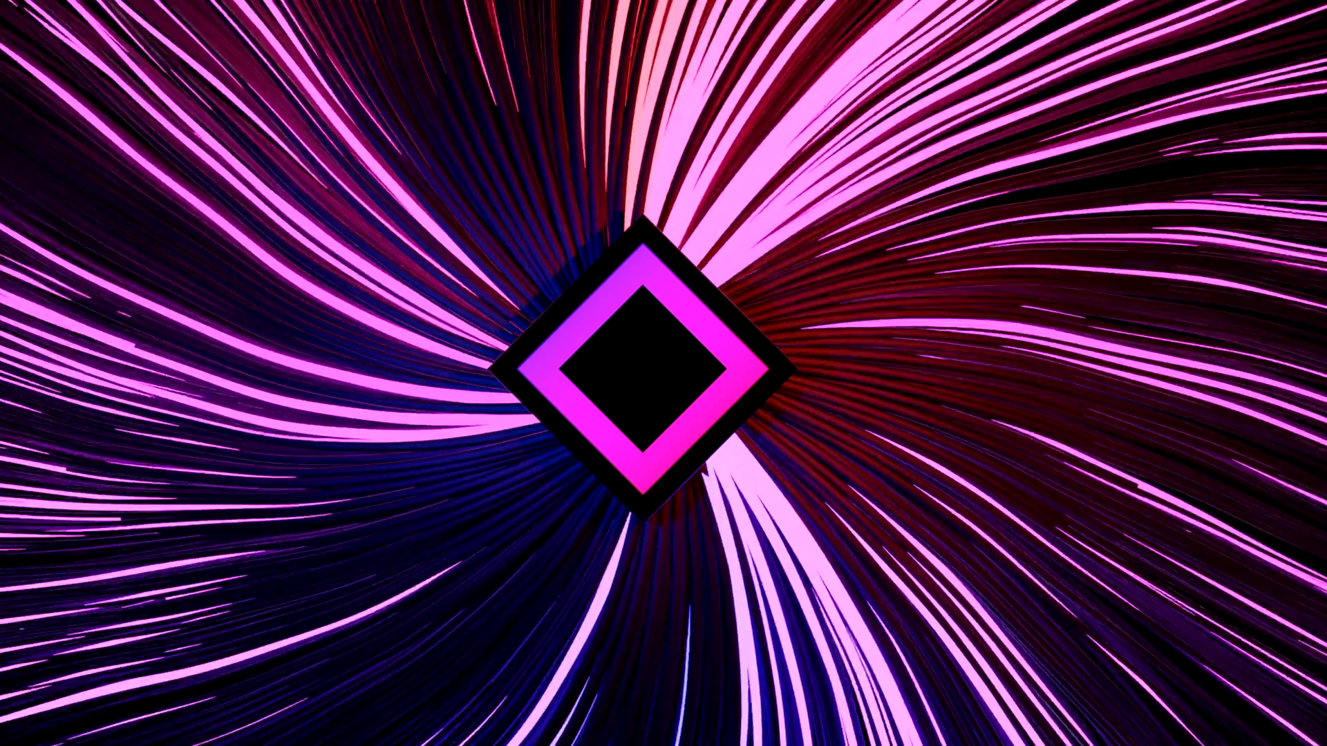 Spinning Rays Around Rhombus Silhouette Stock Motion Graphics SBV ...