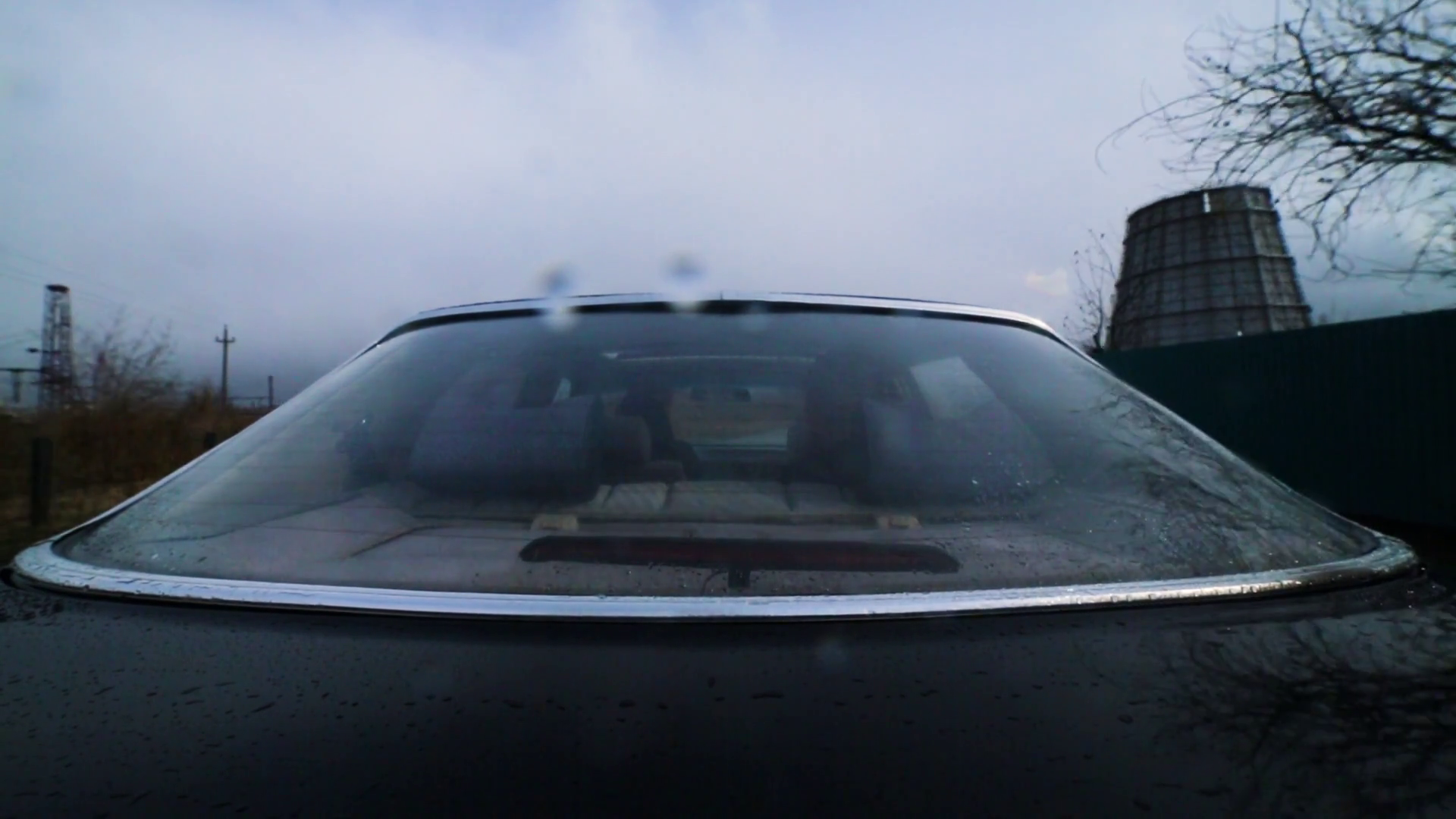 View On Car Window View Of Car Goes On Road Stock Footage SBV-348588022 ...