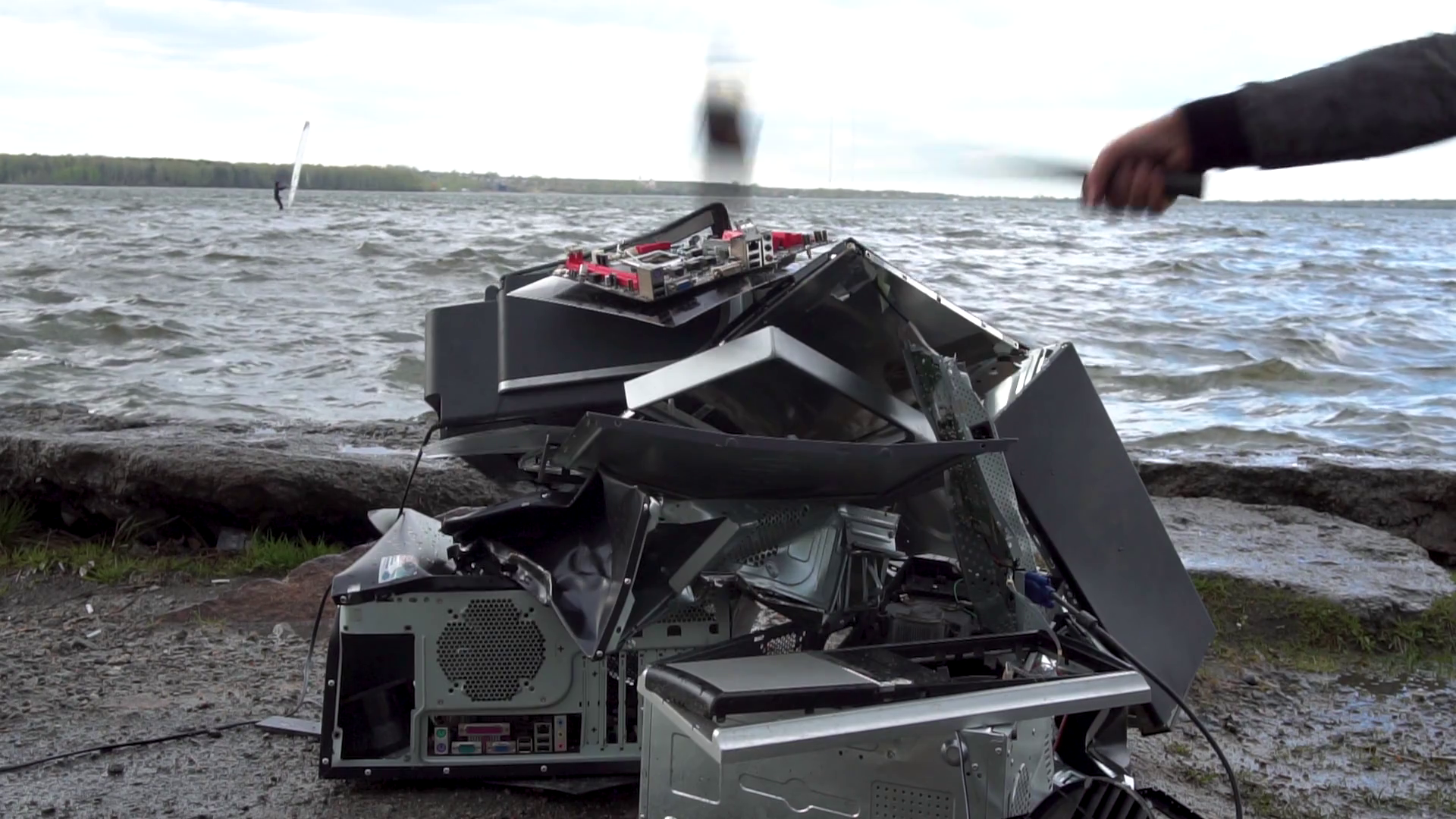 The Concept Of Destruction Of Technology Stock Footage SBV-348589612 ...