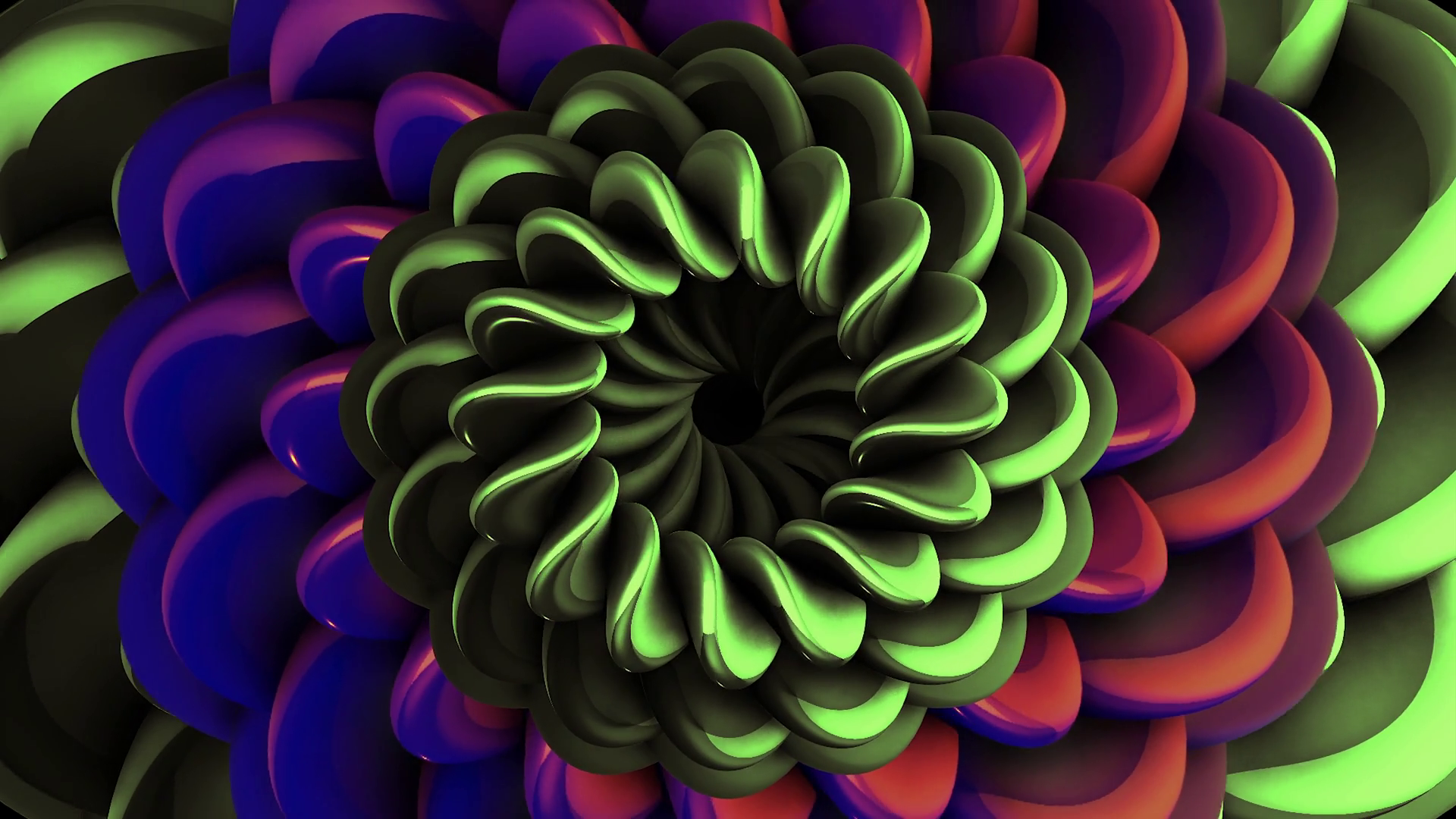 3d Pattern Of Moving Flower With Hypnotic Stock Motion Graphics SBV ...