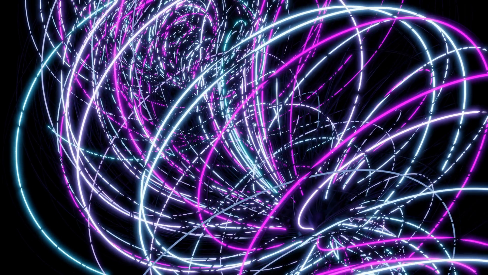 Rotating Vortex Of Colorful Lines On Black Stock Motion Graphics SBV ...