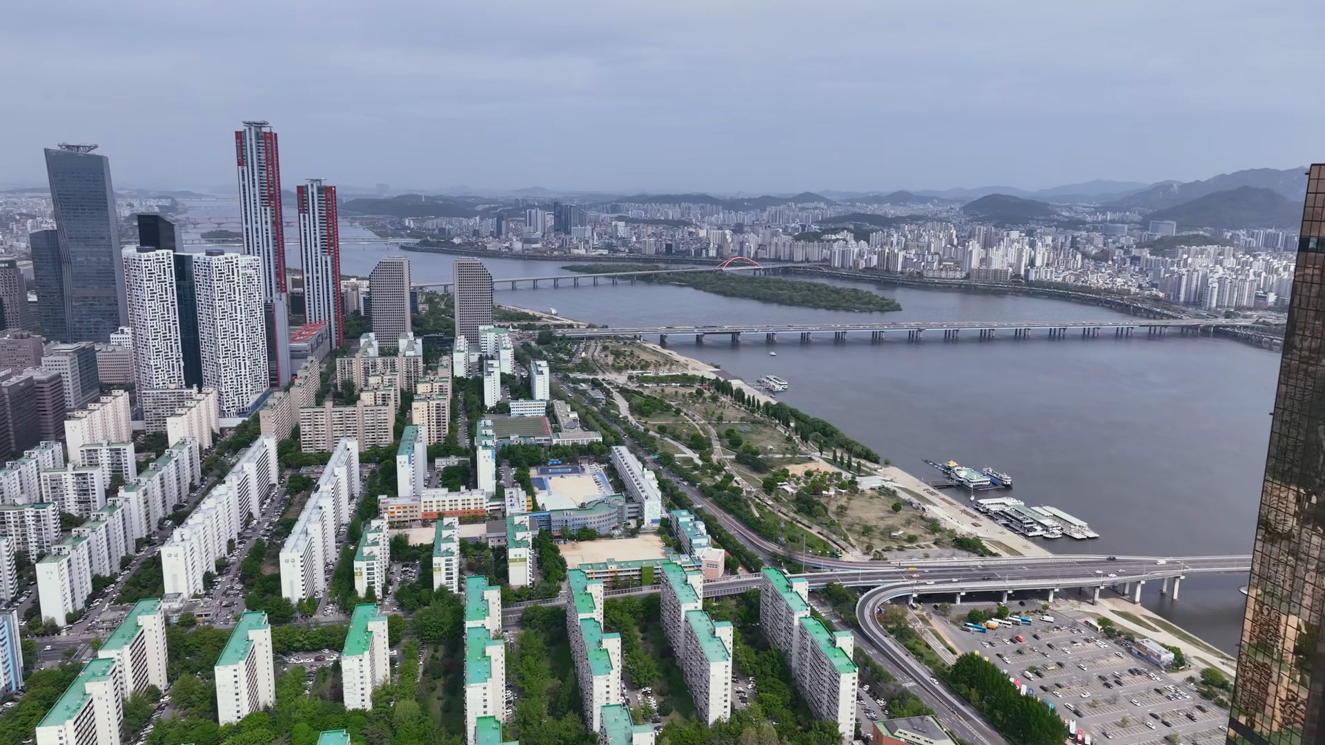 Aerial View Of Singil Station In Seoul South Stock Footage SBV ...