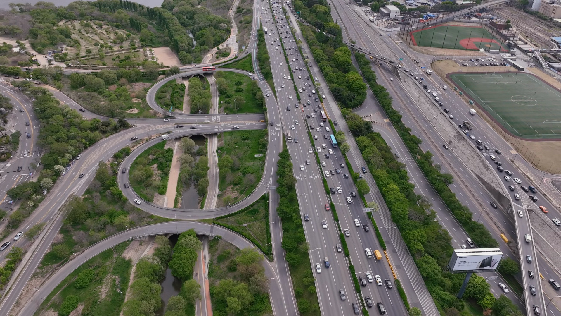 Aerial View Of Singil Station In Seoul South Stock Footage SBV ...