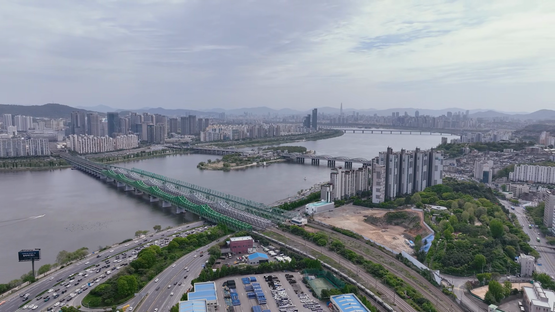 Aerial View Of Singil Station In Seoul South Stock Footage SBV ...