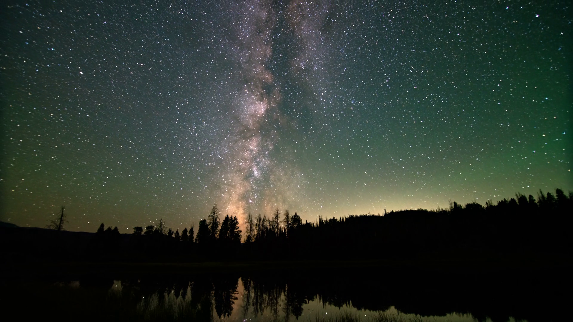 Time Lapse Of Milky Way Moving Through Sky Stock Footage SBV-348545384 ...
