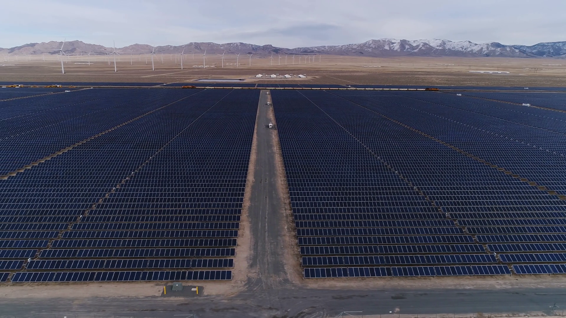 Aerial View Of Solar Panels Throughout Stock Footage SBV-348546953 ...