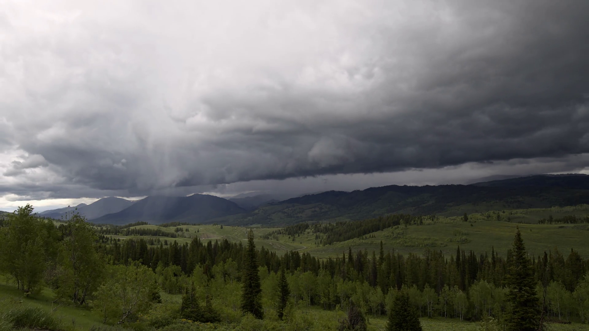 Time Lapse Of Rain Storm Moving Away Over Stock Footage SBV-348571781 ...