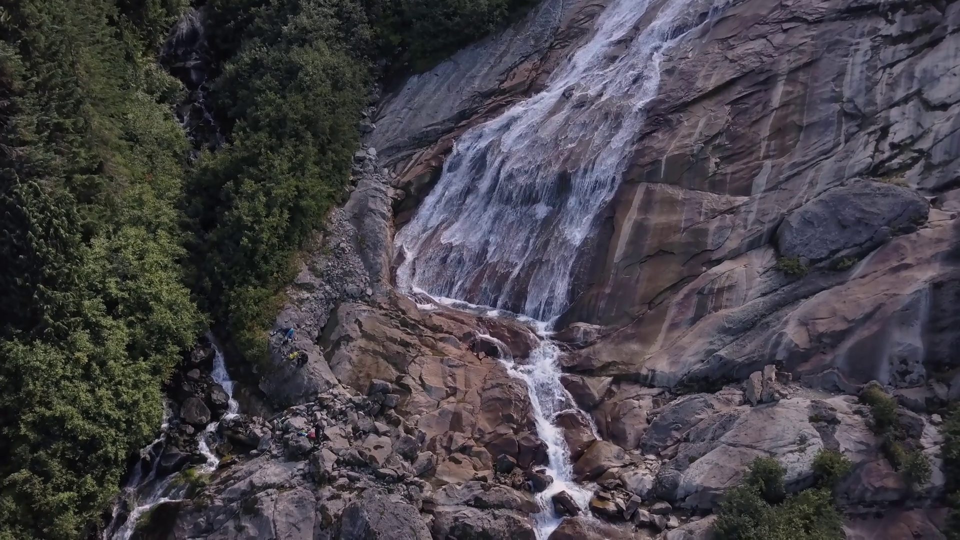 Aerial View Of River Waterfall In Canadian Stock Footage SBV-348466054 ...