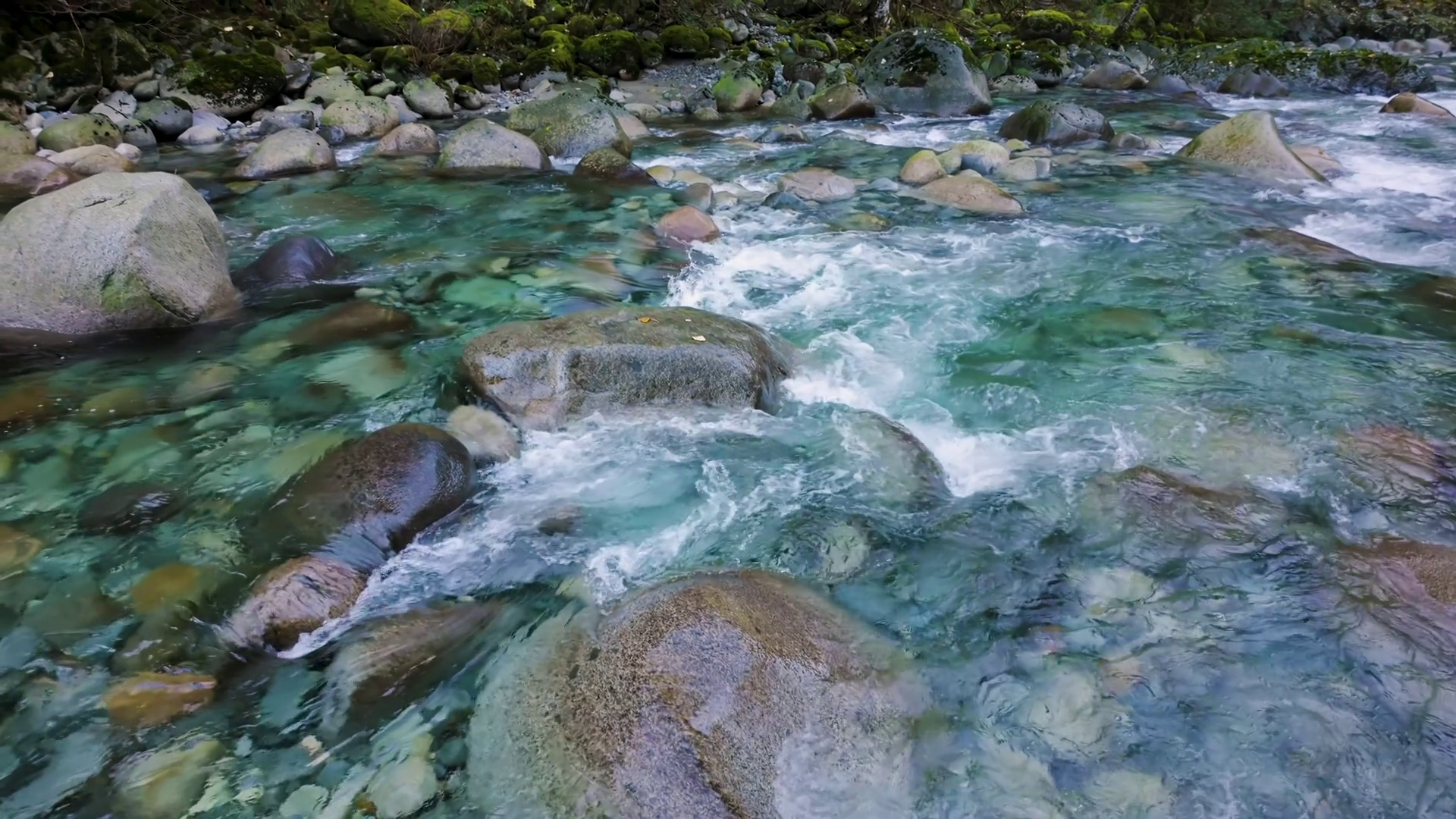 Water Running Down Rocks In River In Canyon Stock Footage SBV-348691750 ...