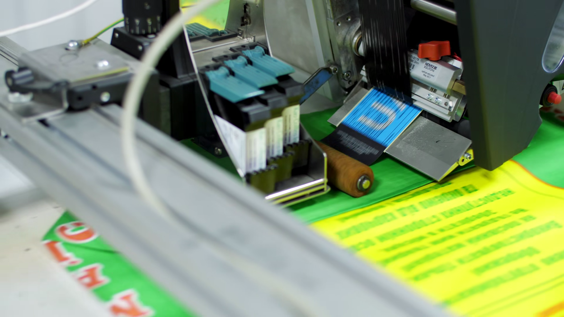 Close-up Of Offset Printing Press Mechanism Stock Footage SBV-353921430 ...